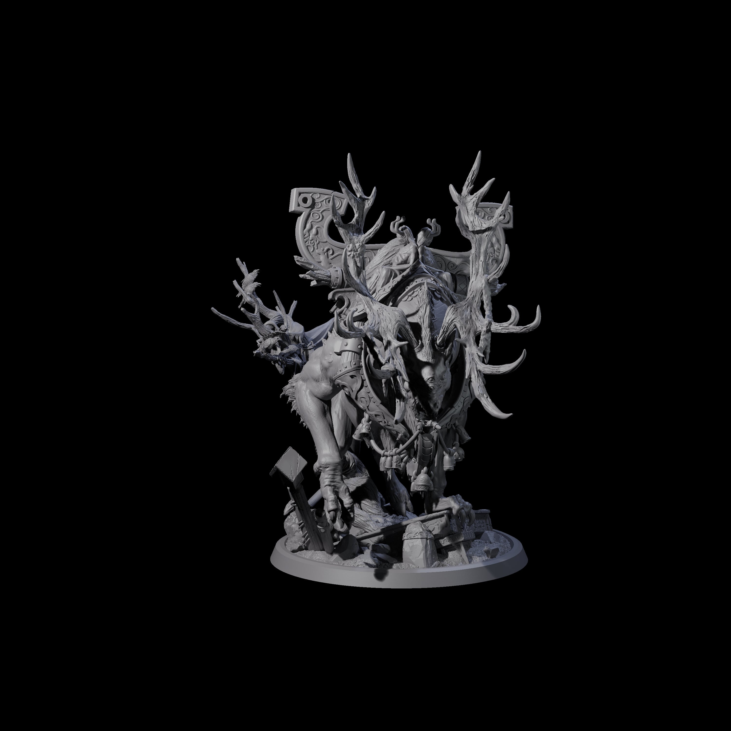 Gloamstag - Fel Beast of the Forest Miniature for Dungeons and Dragons, Pathfinder or other TTRPGs