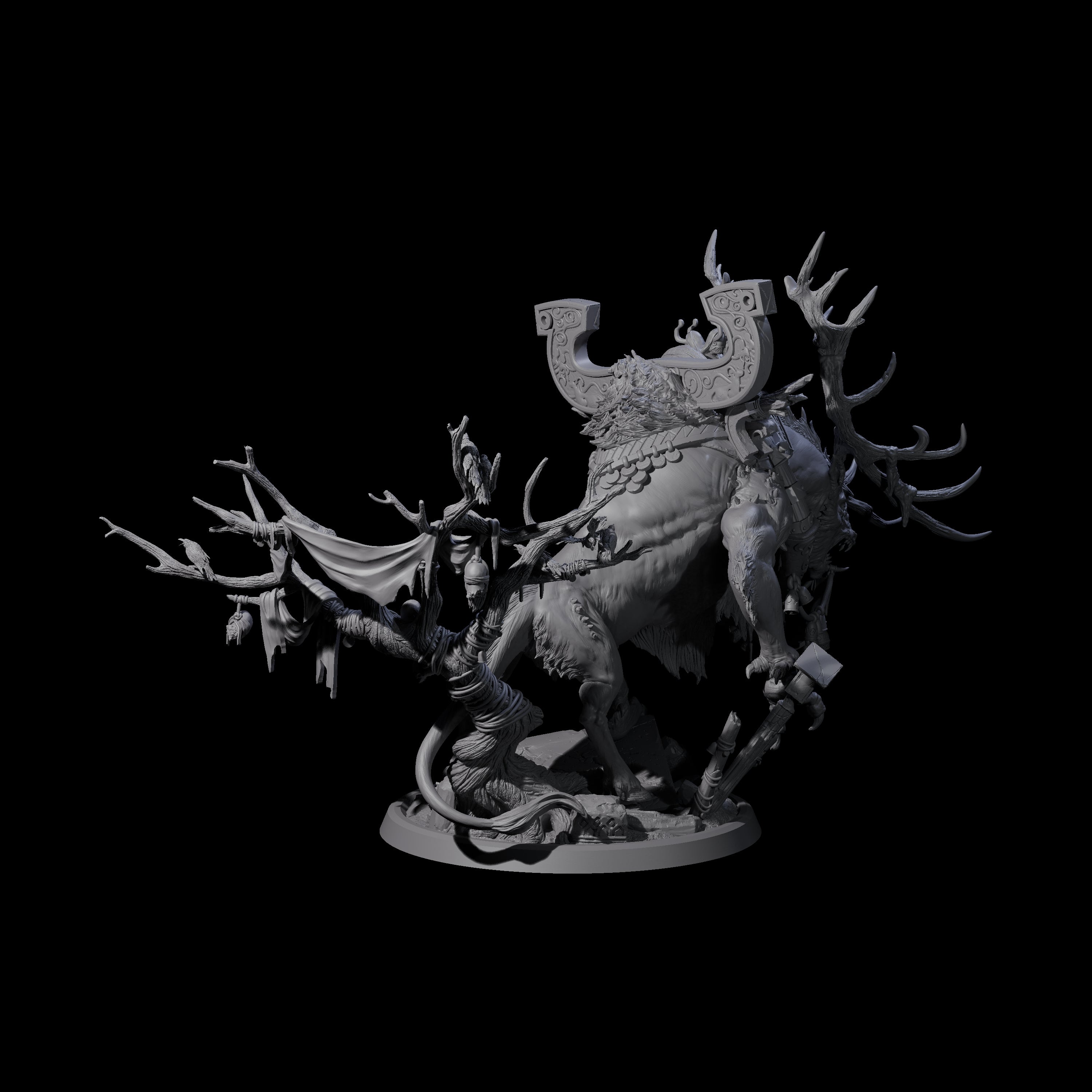 Gloamstag - Fel Beast of the Forest Miniature for Dungeons and Dragons, Pathfinder or other TTRPGs