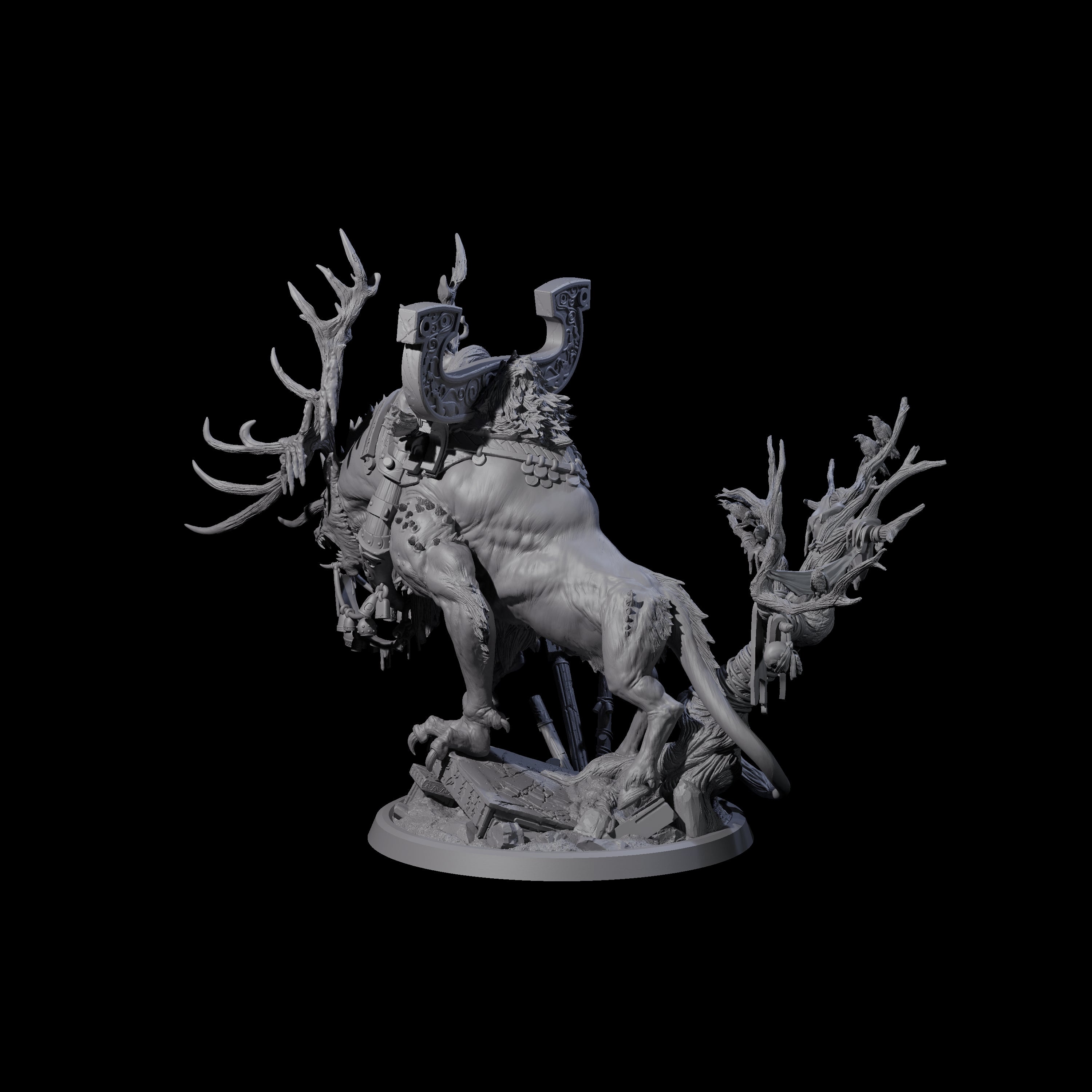Gloamstag - Fel Beast of the Forest Miniature for Dungeons and Dragons, Pathfinder or other TTRPGs
