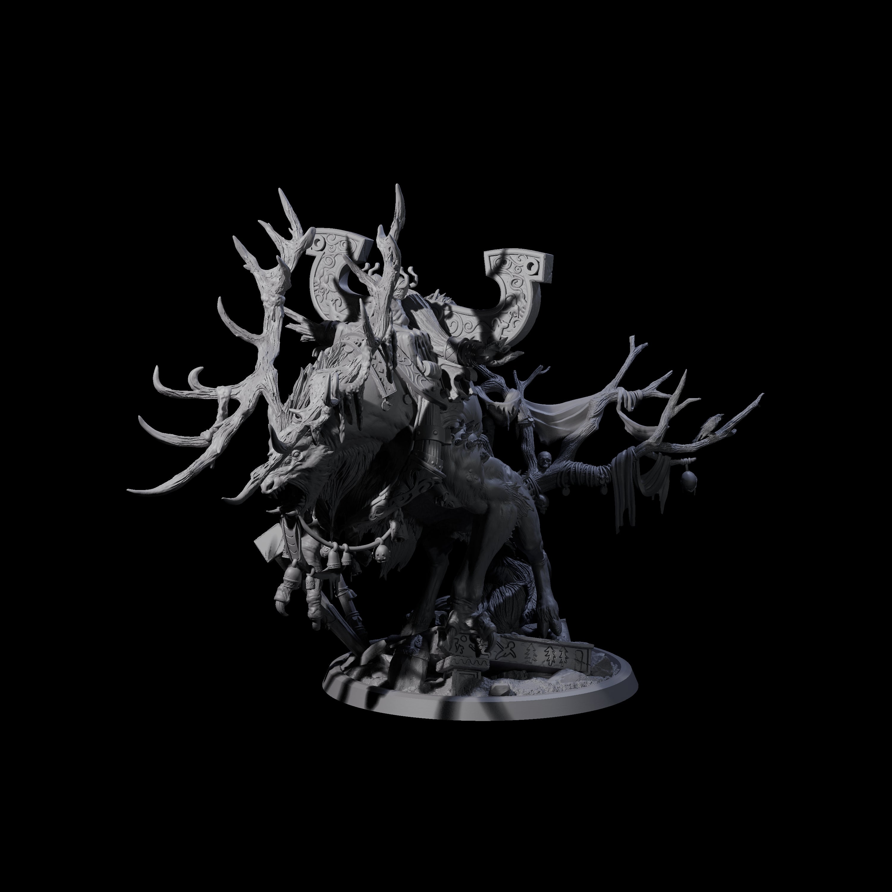 Gloamstag - Fel Beast of the Forest Miniature for Dungeons and Dragons, Pathfinder or other TTRPGs