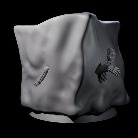 Gloopy Gelatious Cube Miniature for Dungeons and Dragons, Pathfinder or other TTRPGs