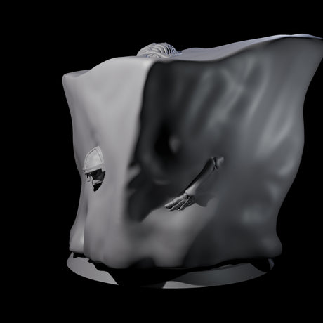 Gloopy Gelatious Cube Miniature for Dungeons and Dragons, Pathfinder or other TTRPGs