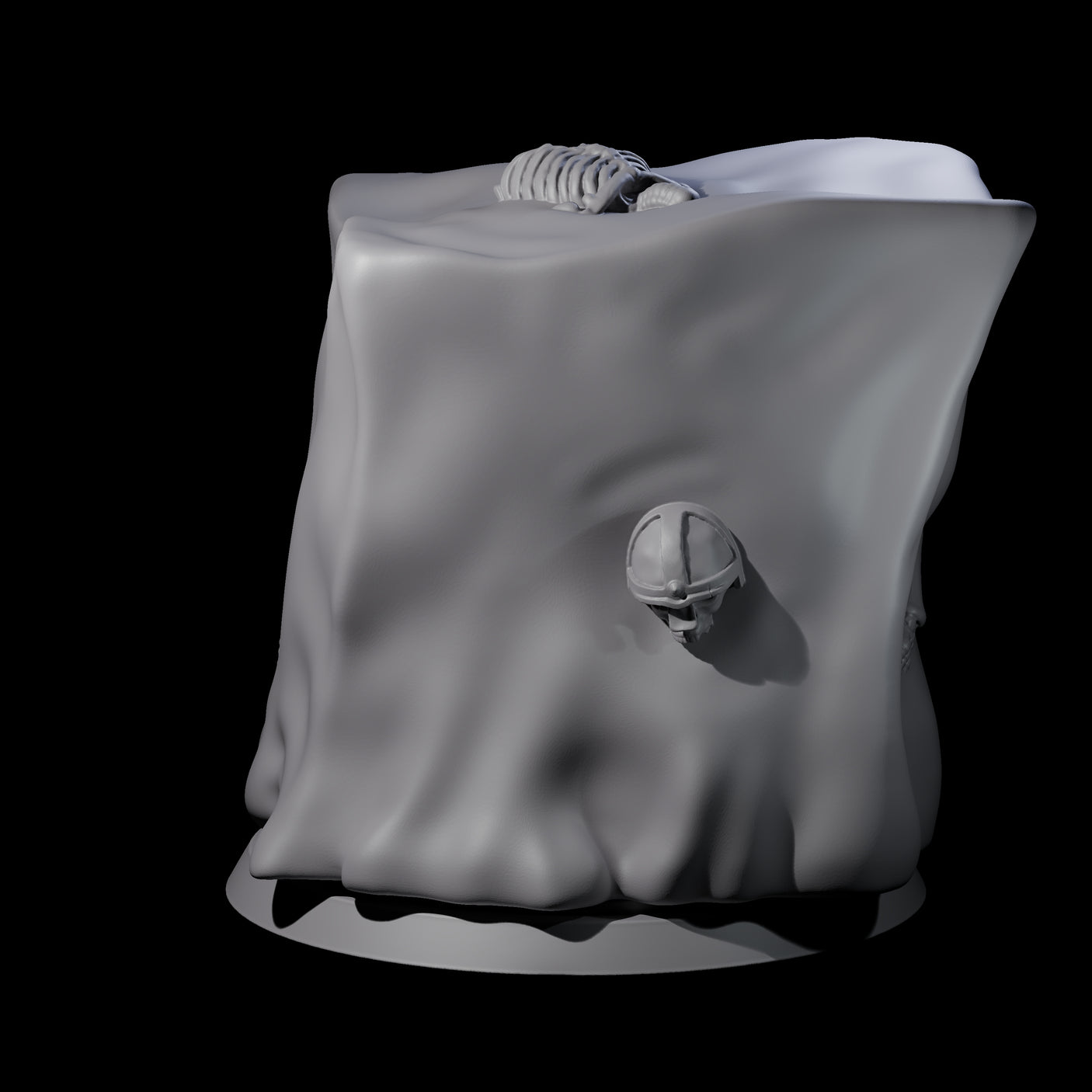 Gloopy Gelatious Cube Miniature for Dungeons and Dragons, Pathfinder or other TTRPGs