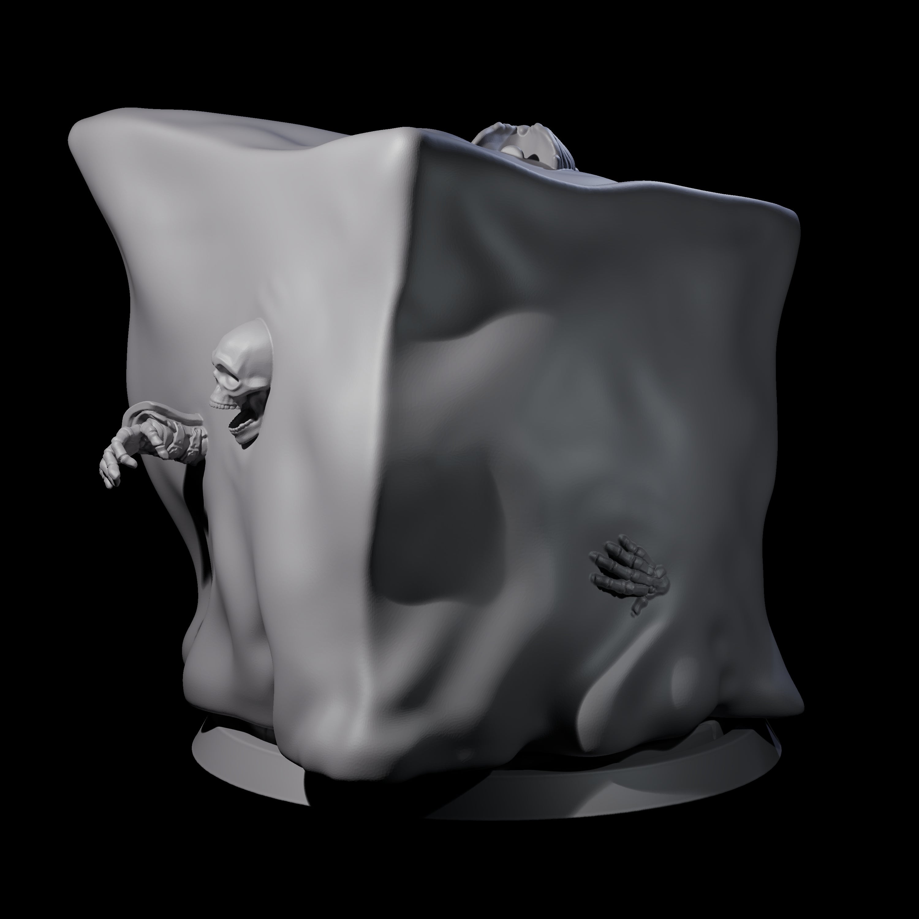 Gloopy Gelatious Cube Miniature for Dungeons and Dragons, Pathfinder or other TTRPGs