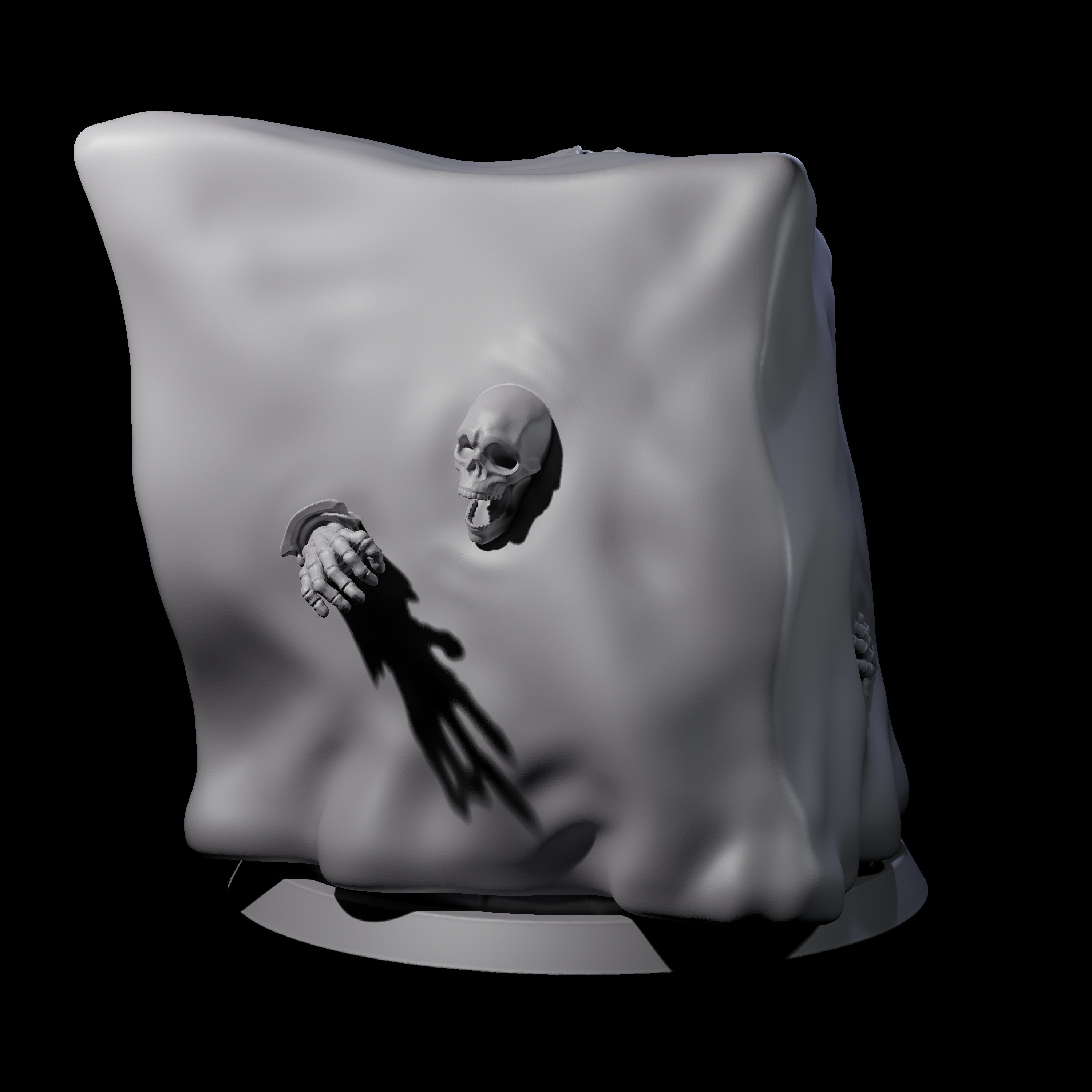 Gloopy Gelatious Cube Miniature for Dungeons and Dragons, Pathfinder or other TTRPGs