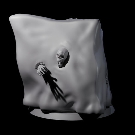 Gloopy Gelatious Cube Miniature for Dungeons and Dragons, Pathfinder or other TTRPGs