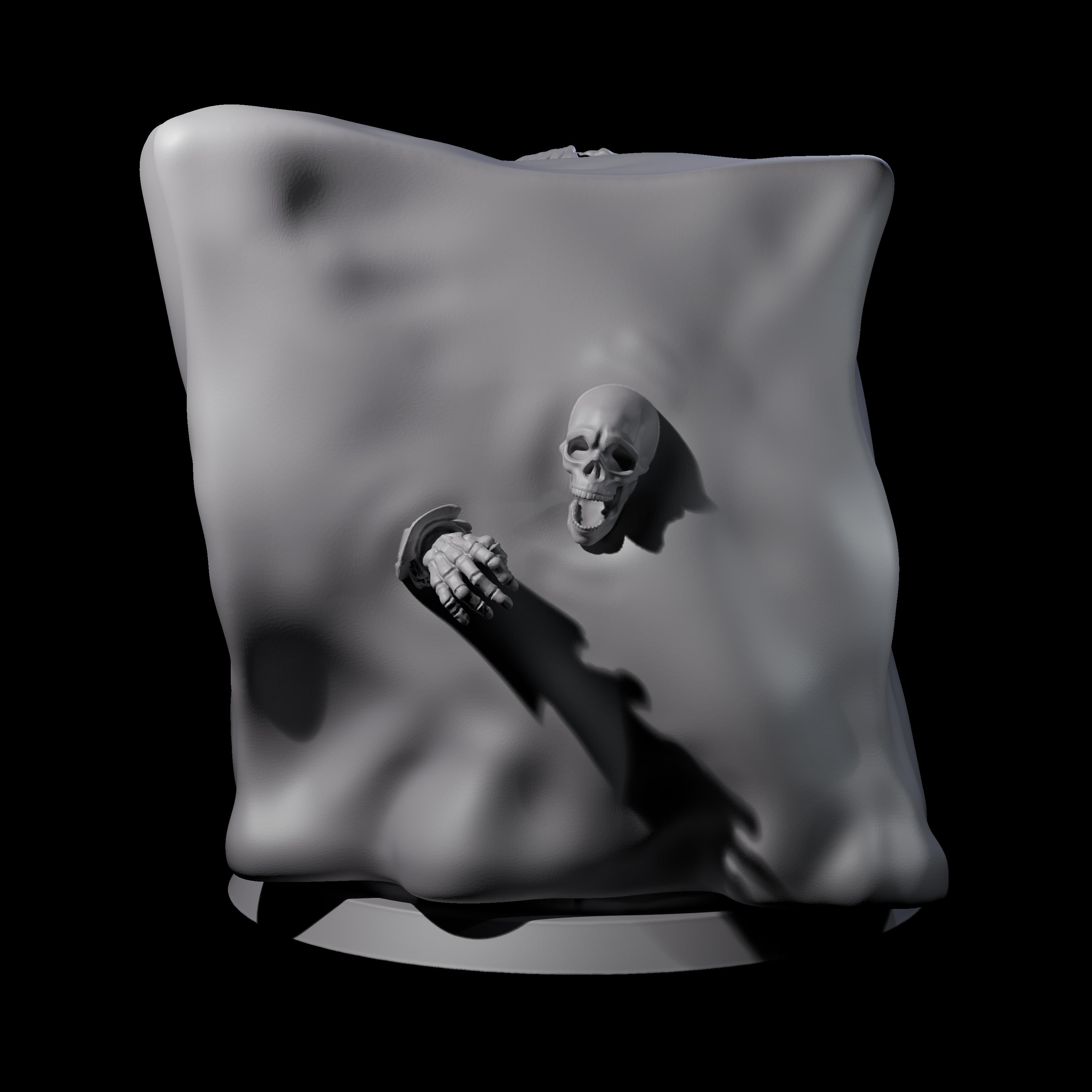 Gloopy Gelatious Cube Miniature for Dungeons and Dragons, Pathfinder or other TTRPGs