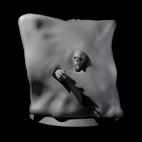 Gloopy Gelatious Cube Miniature for Dungeons and Dragons, Pathfinder or other TTRPGs