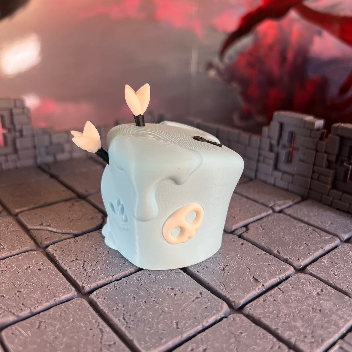 Gloopy Gelatinous Cube Multicolour Table Ready Miniatures Miniature for Dungeons and Dragons, Pathfinder or other TTRPGs