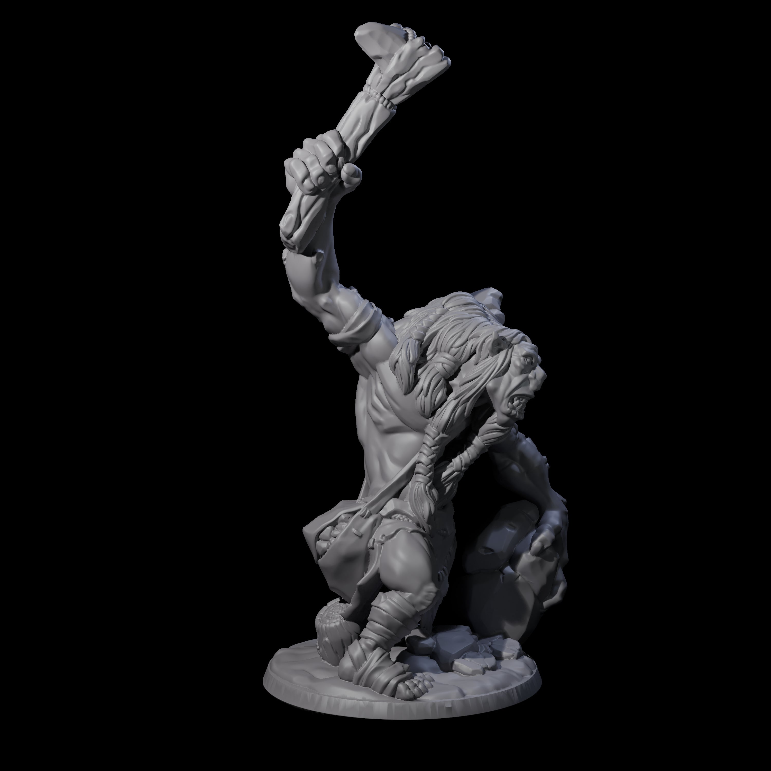 Gluttonous Troll A Miniature for Dungeons and Dragons, Pathfinder or other TTRPGs