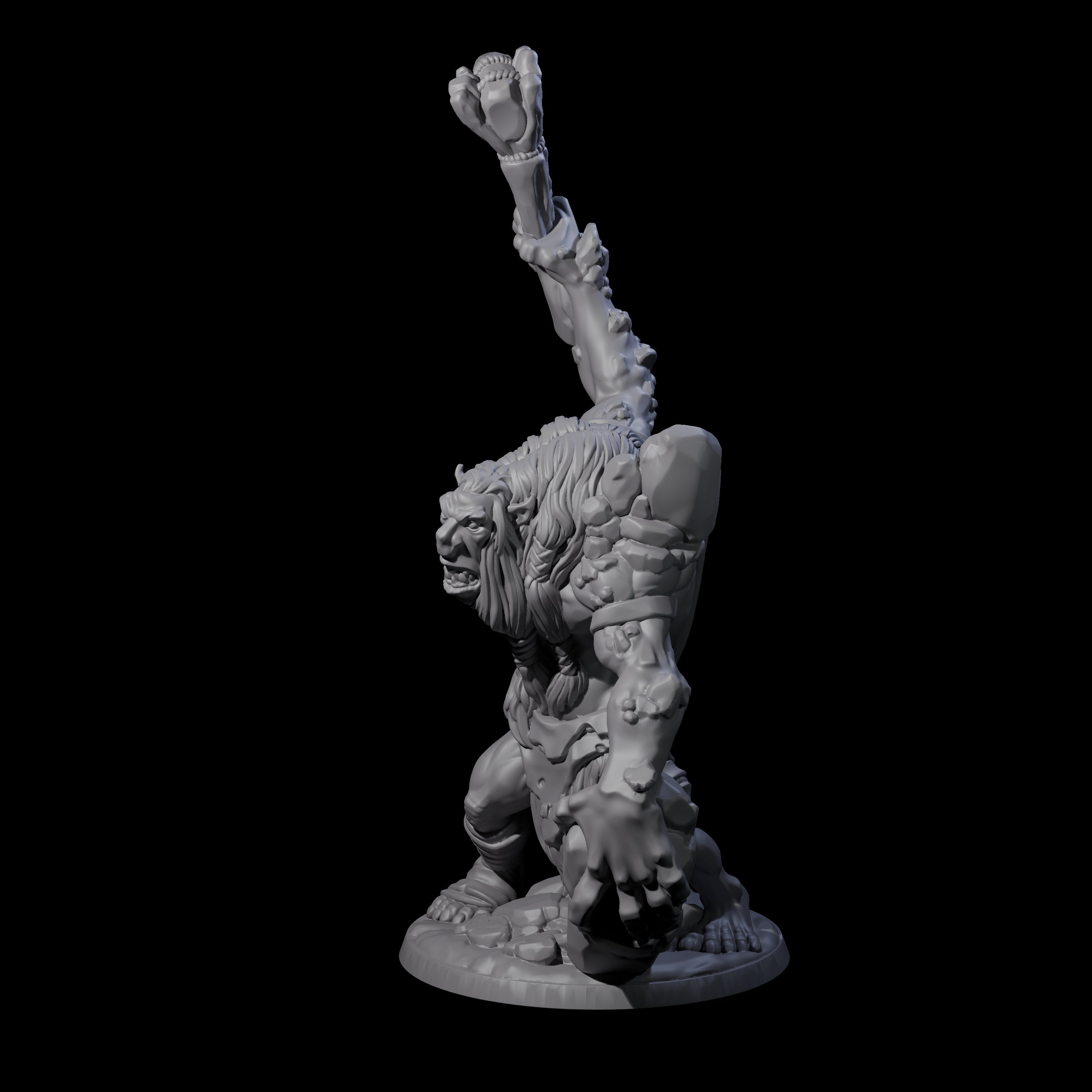 Gluttonous Troll A Miniature for Dungeons and Dragons, Pathfinder or other TTRPGs