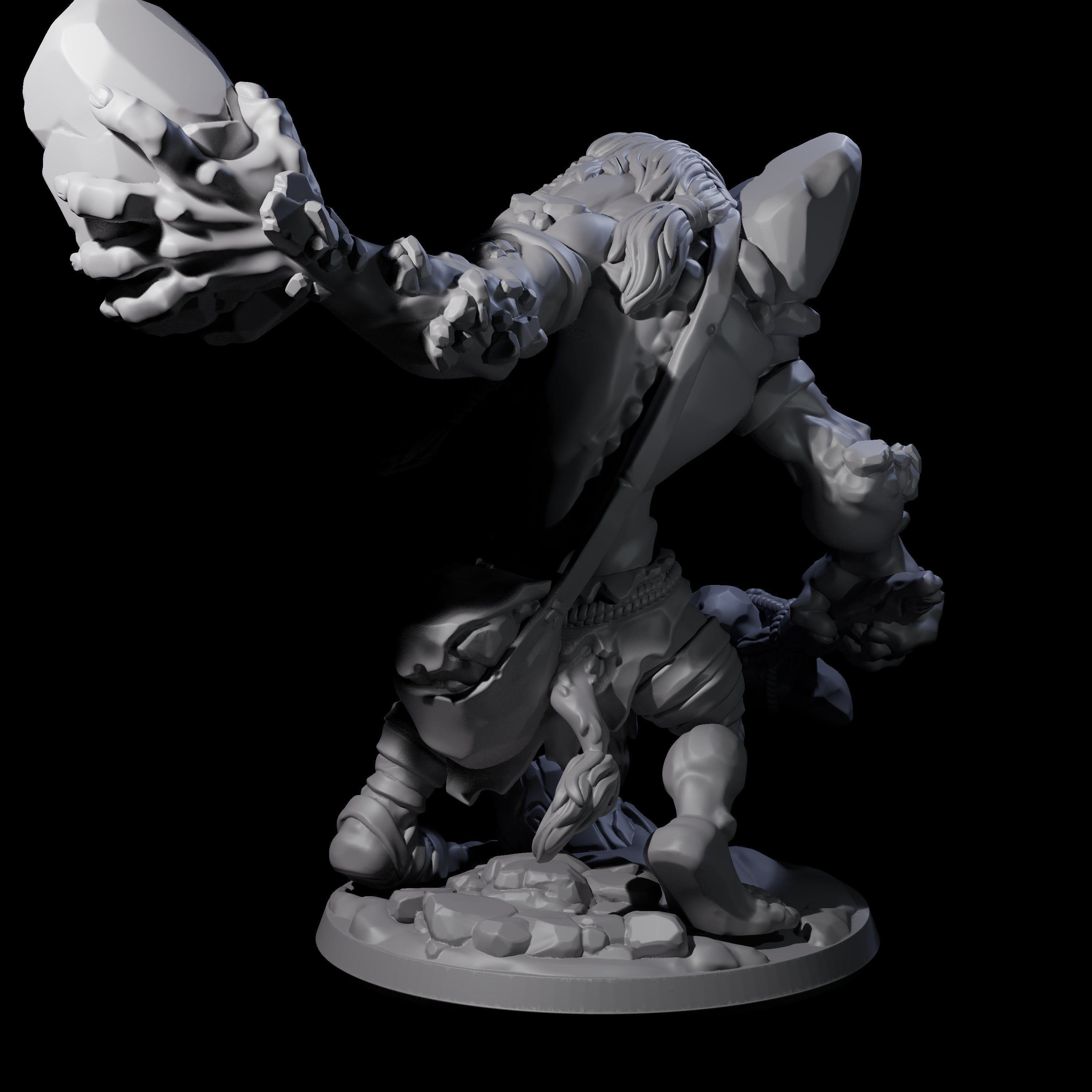 Gluttonous Troll C Miniature for Dungeons and Dragons, Pathfinder or other TTRPGs