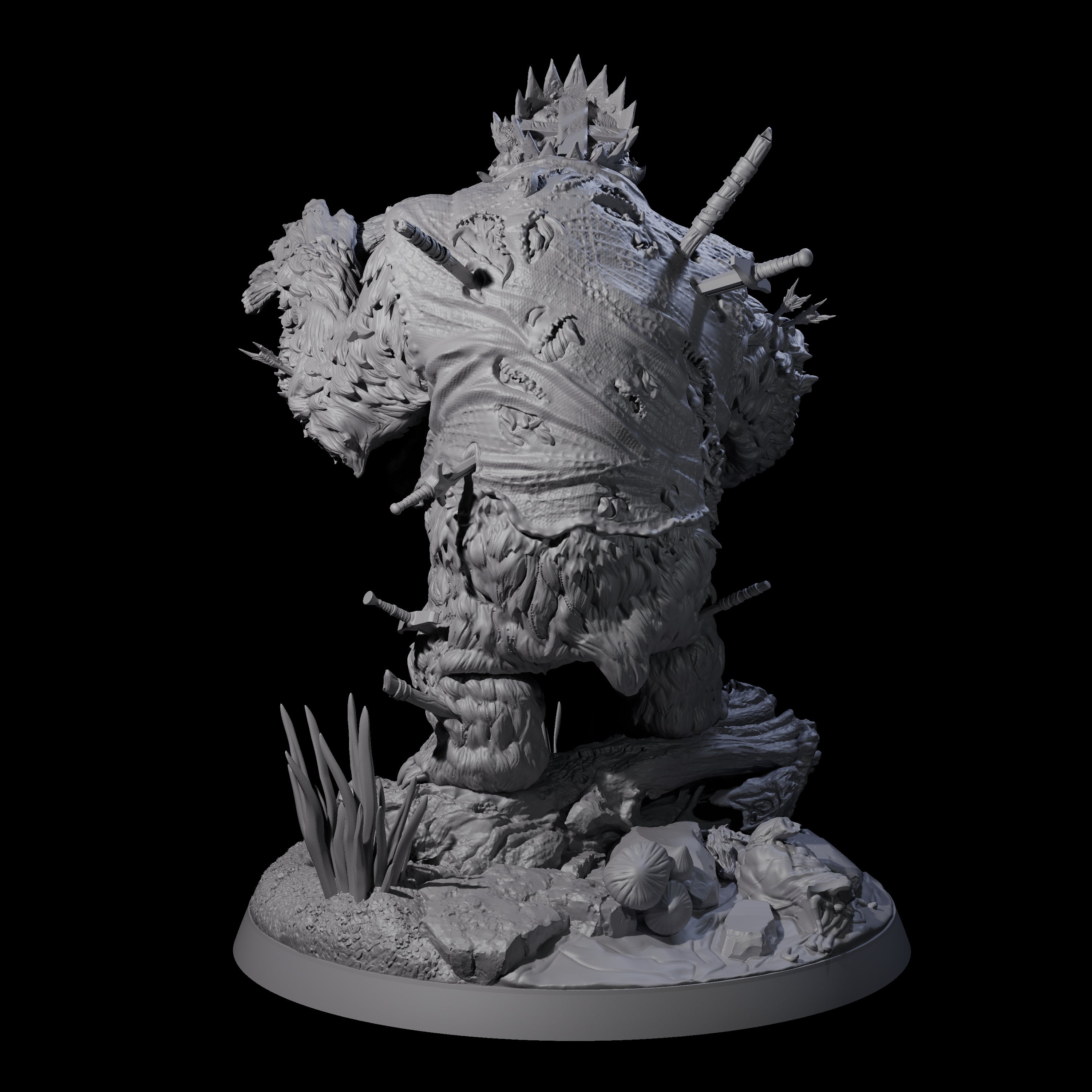 Gnawing King of the Forest Bear Miniature for Dungeons and Dragons, Pathfinder or other TTRPGs