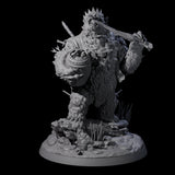 Gnawing King of the Forest Bear Miniature for Dungeons and Dragons, Pathfinder or other TTRPGs