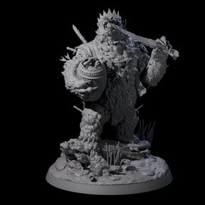 Gnawing King of the Forest Bear Miniature for Dungeons and Dragons, Pathfinder or other TTRPGs