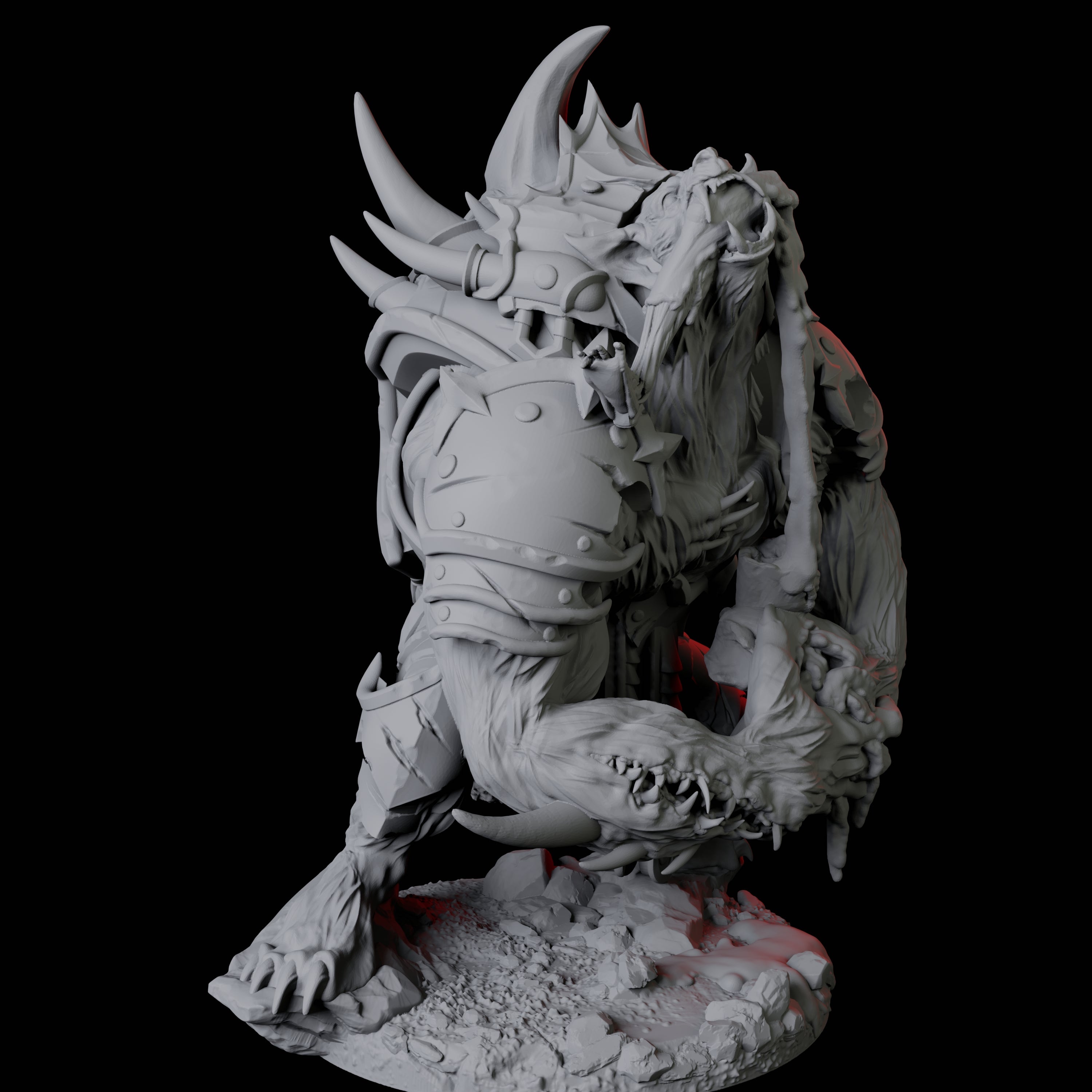 Gnoll Claw Fighter A Miniature for Dungeons and Dragons, Pathfinder or other TTRPGs