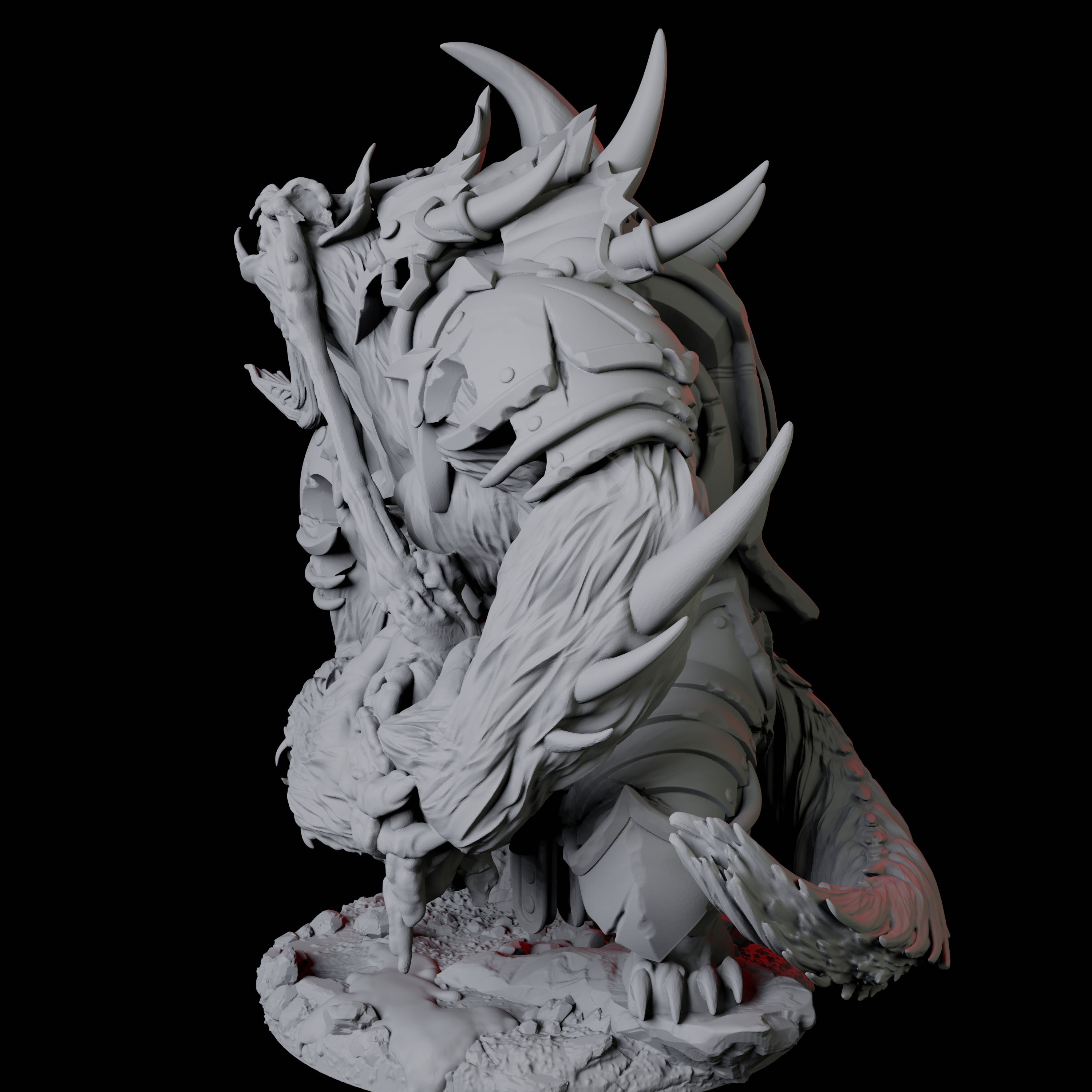 Gnoll Claw Fighter A Miniature for Dungeons and Dragons, Pathfinder or other TTRPGs