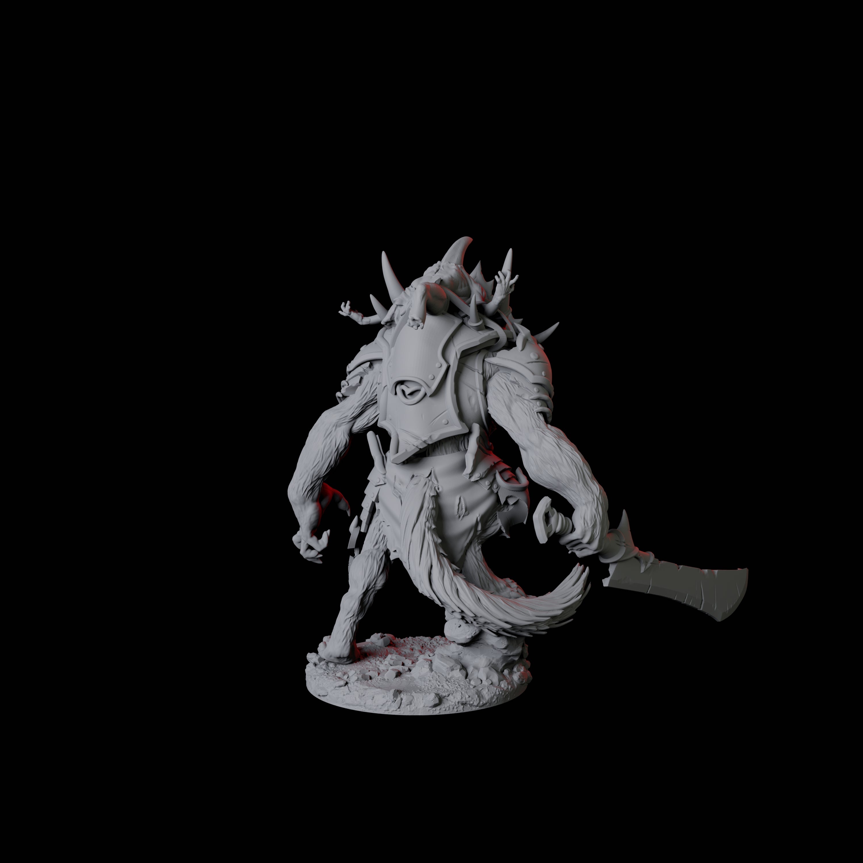 Gnoll Claw Fighter B Miniature for Dungeons and Dragons, Pathfinder or other TTRPGs