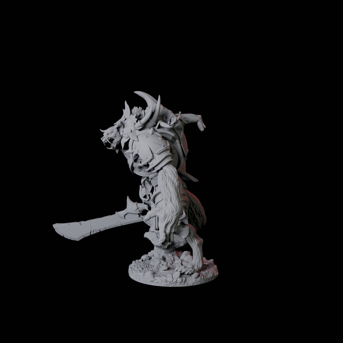Gnoll Claw Fighter B Miniature for Dungeons and Dragons, Pathfinder or other TTRPGs