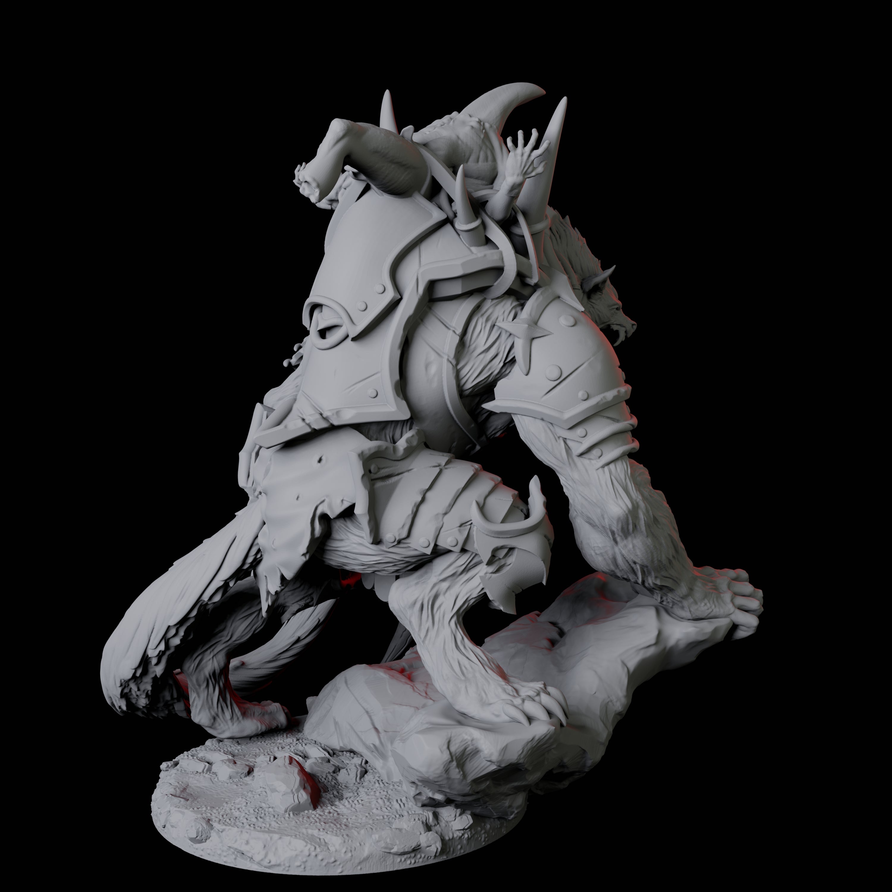 Gnoll Claw Fighter C Miniature for Dungeons and Dragons, Pathfinder or other TTRPGs