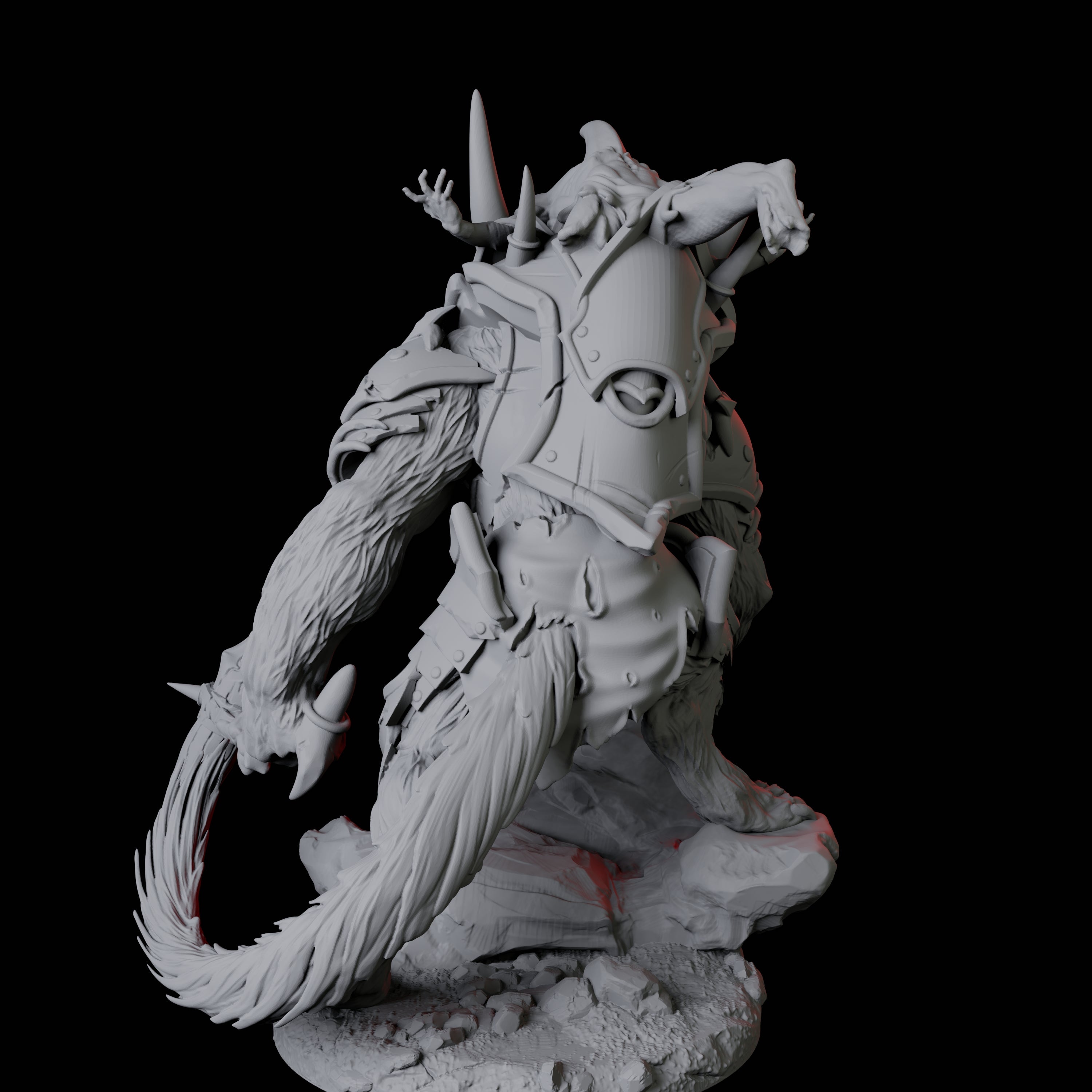 Gnoll Claw Fighter C Miniature for Dungeons and Dragons, Pathfinder or other TTRPGs