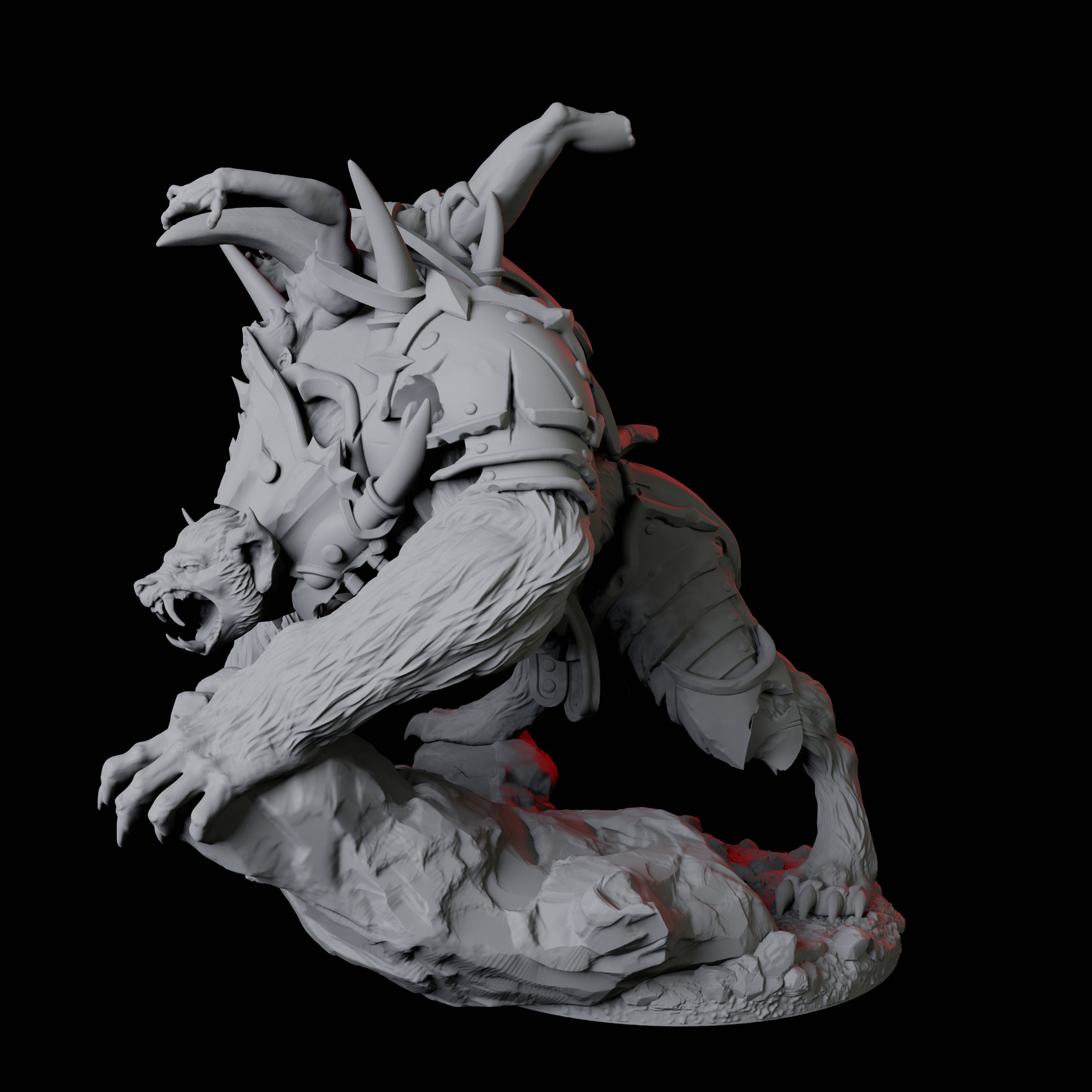 Gnoll Claw Fighter D Miniature for Dungeons and Dragons, Pathfinder or other TTRPGs