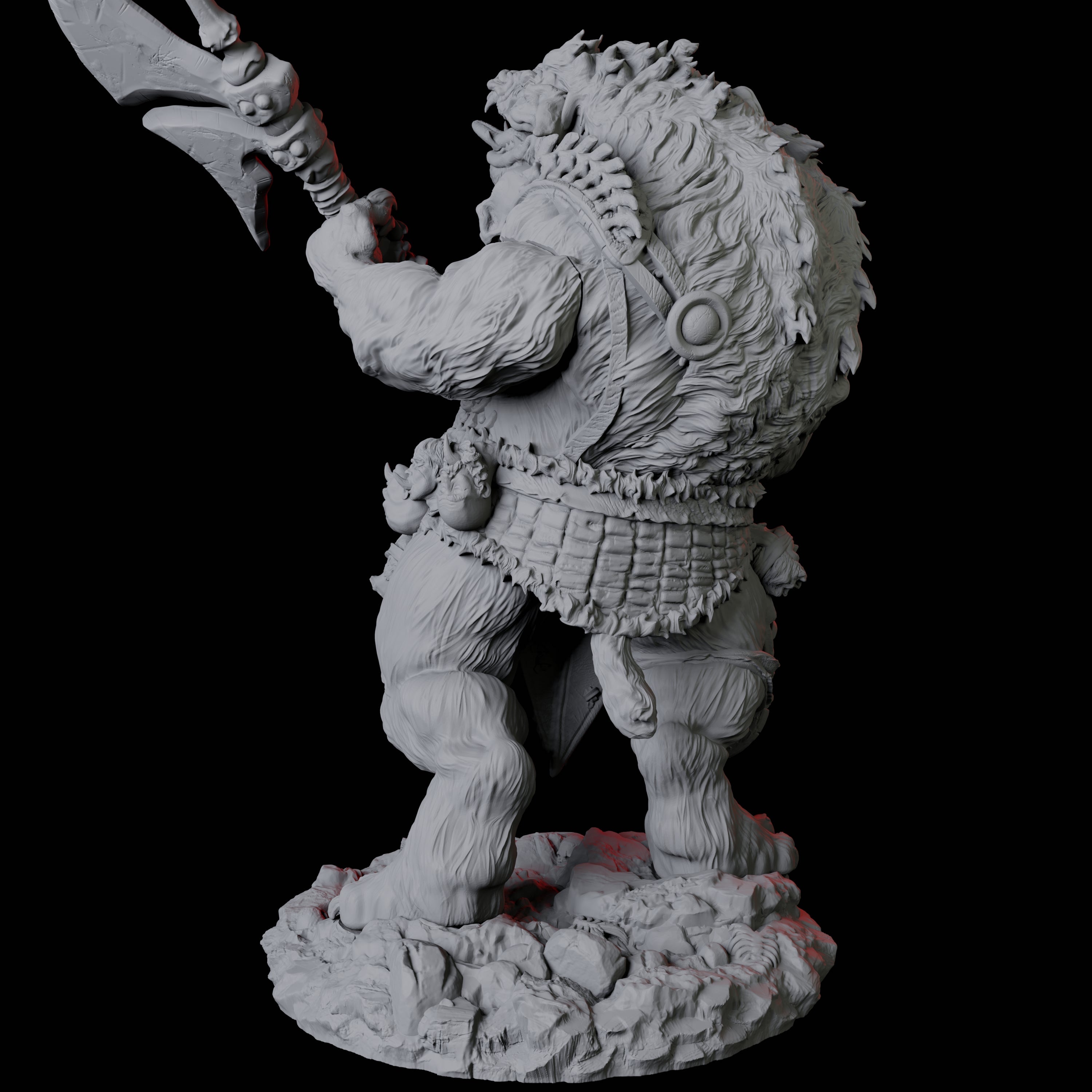 Gnoll Ettin A Miniature for Dungeons and Dragons, Pathfinder or other TTRPGs