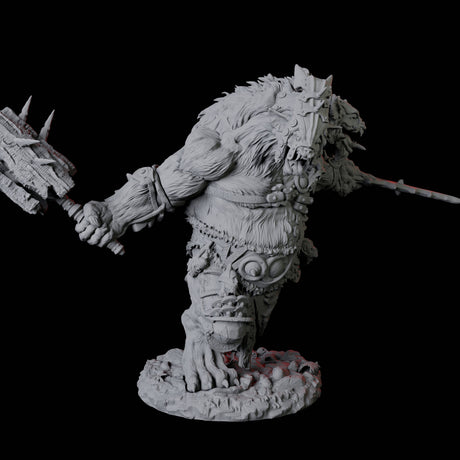 Gnoll Ettin B Miniature for Dungeons and Dragons, Pathfinder or other TTRPGs