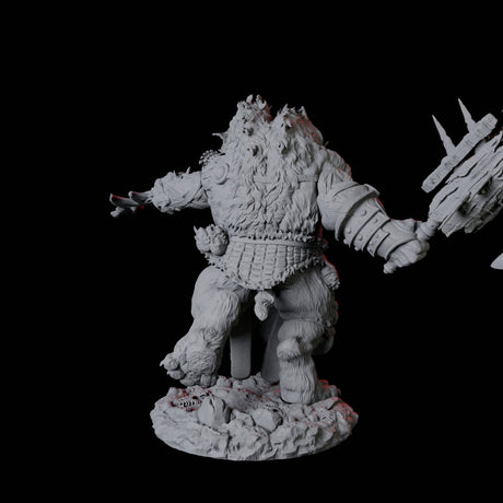 Gnoll Ettin B Miniature for Dungeons and Dragons, Pathfinder or other TTRPGs