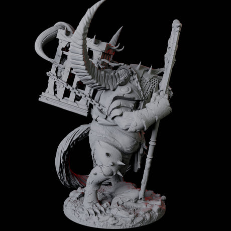 Gnoll Jailer Miniature for Dungeons and Dragons, Pathfinder or other TTRPGs