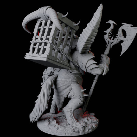 Gnoll Jailer Miniature for Dungeons and Dragons, Pathfinder or other TTRPGs