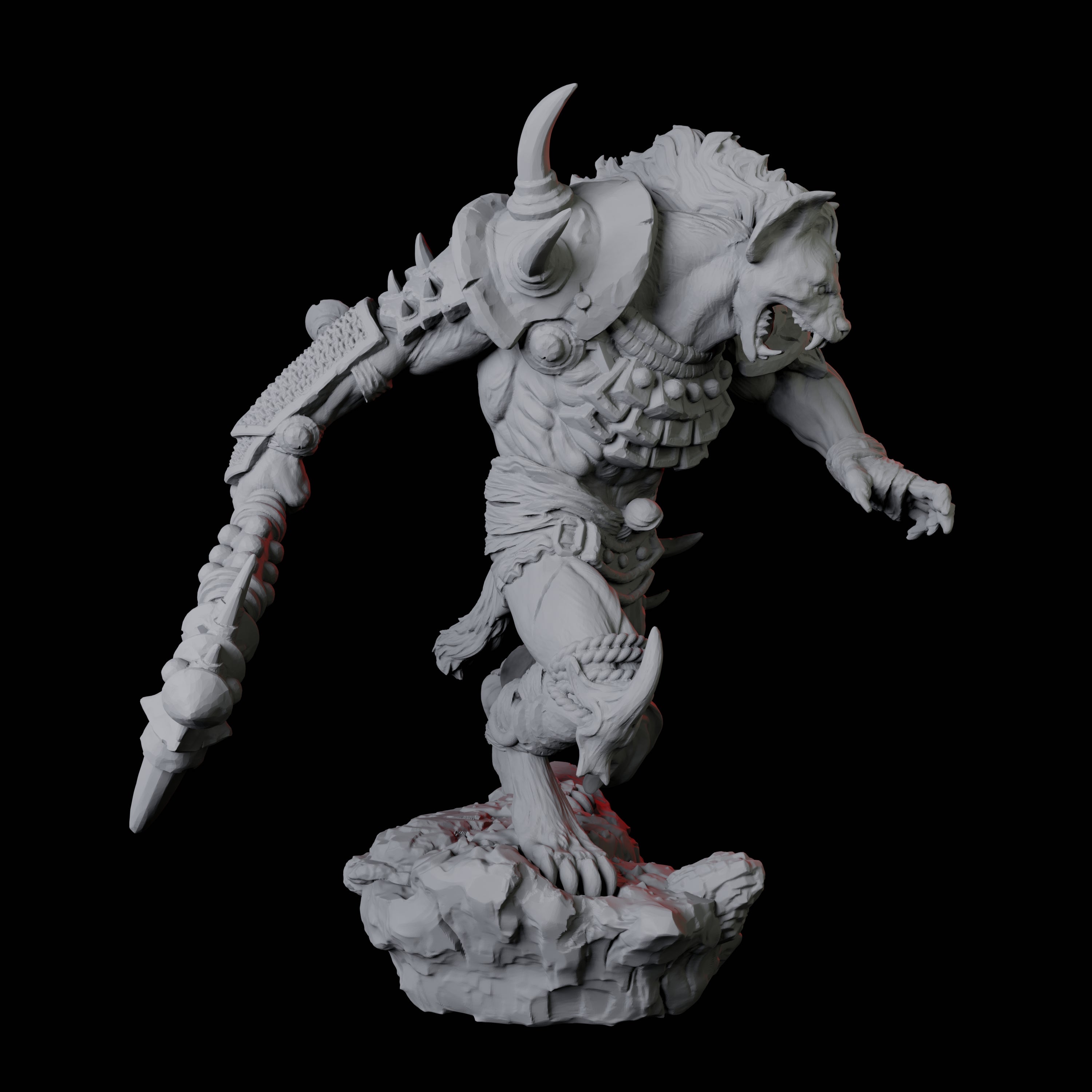 Gnoll Scout A Miniature for Dungeons and Dragons, Pathfinder or other TTRPGs