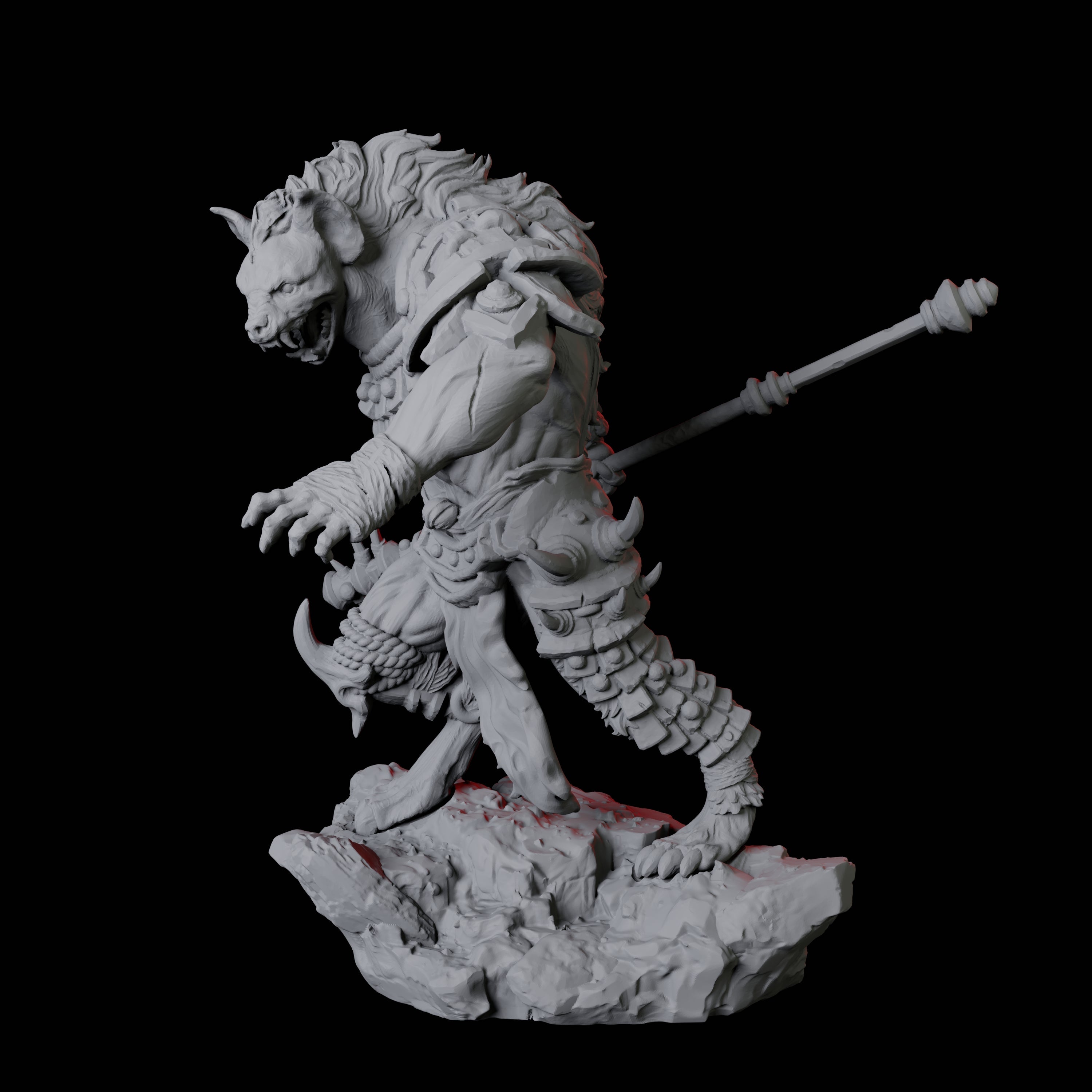 Gnoll Scout A Miniature for Dungeons and Dragons, Pathfinder or other TTRPGs