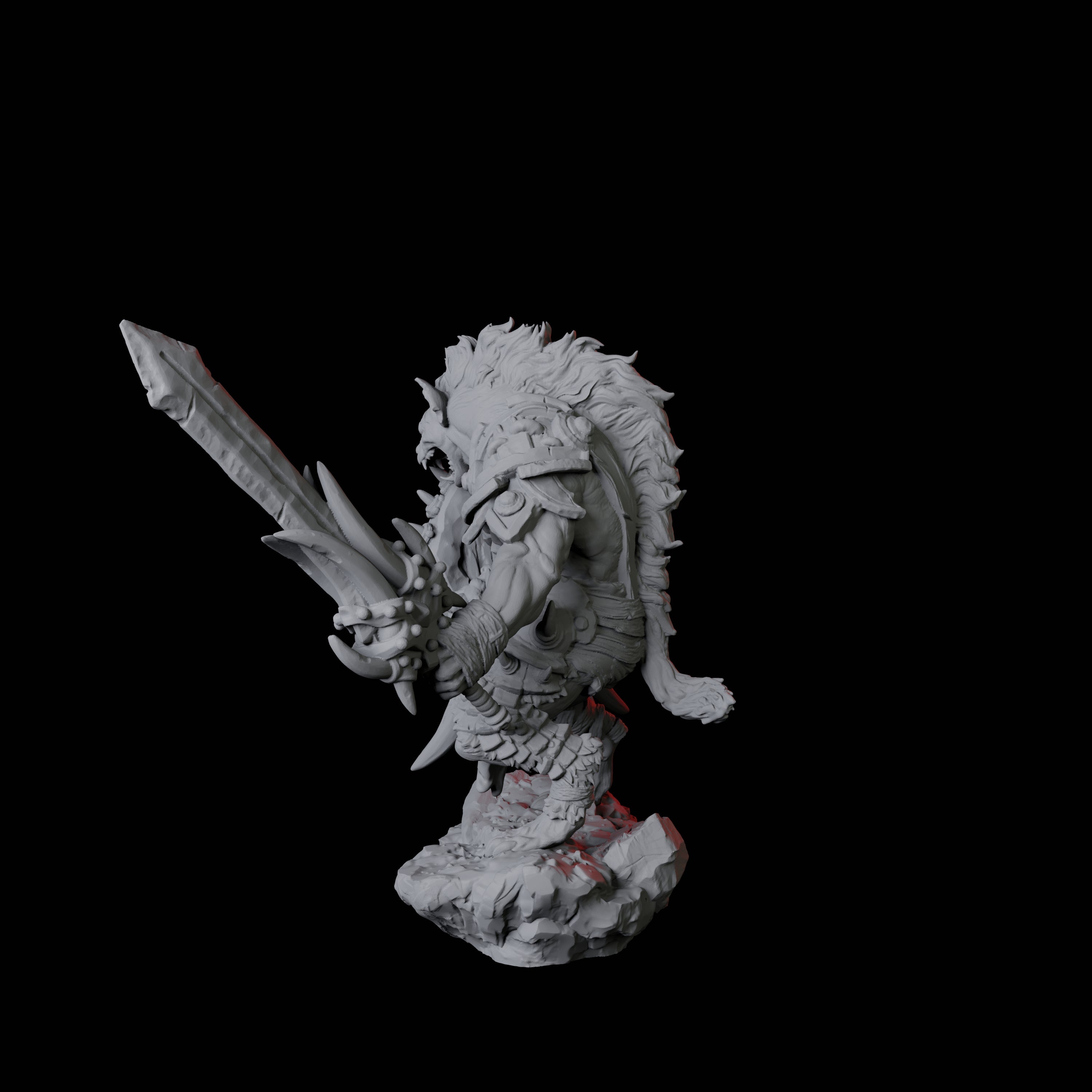 Gnoll Scout B Miniature for Dungeons and Dragons, Pathfinder or other TTRPGs