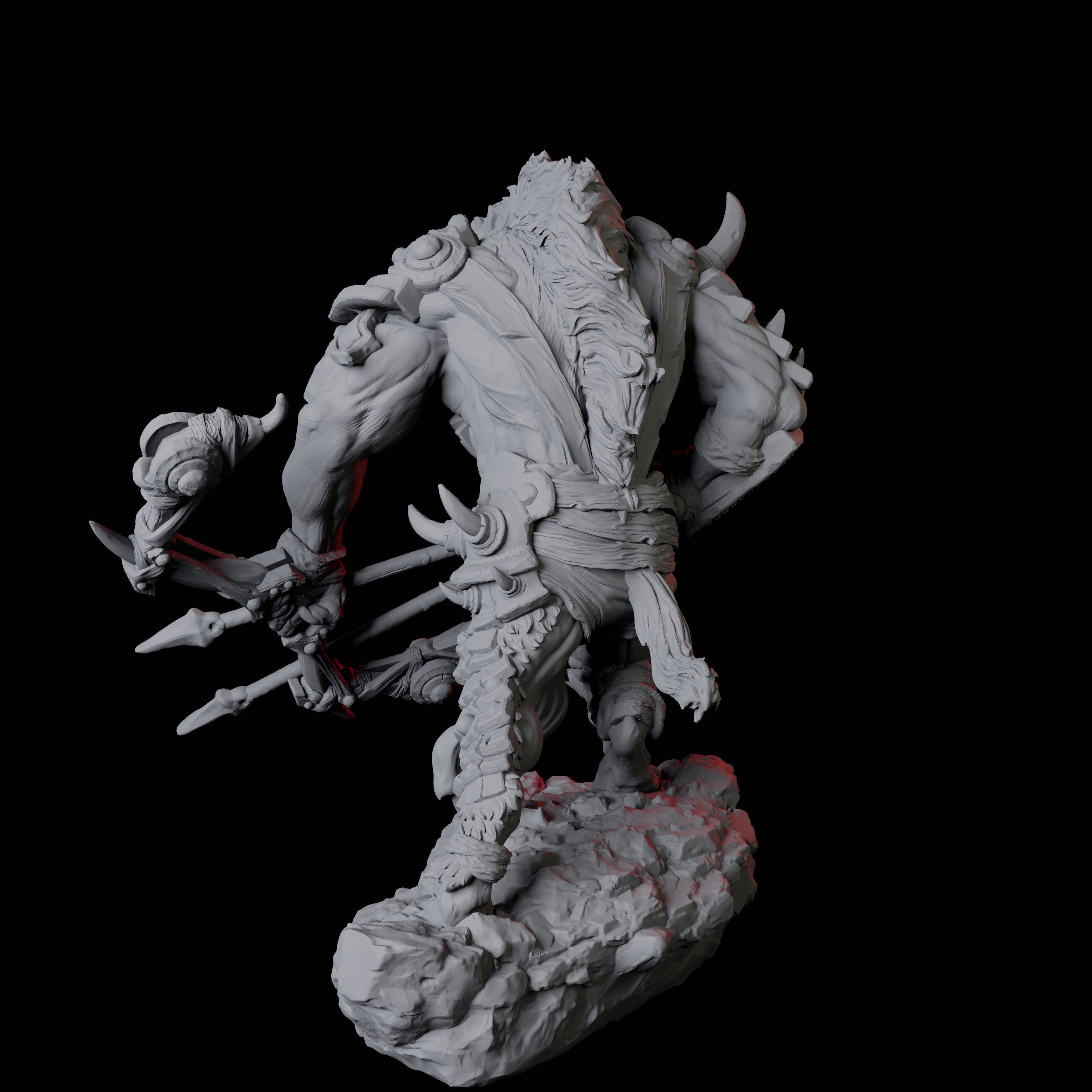 Gnoll Scout C Miniature for Dungeons and Dragons, Pathfinder or other TTRPGs