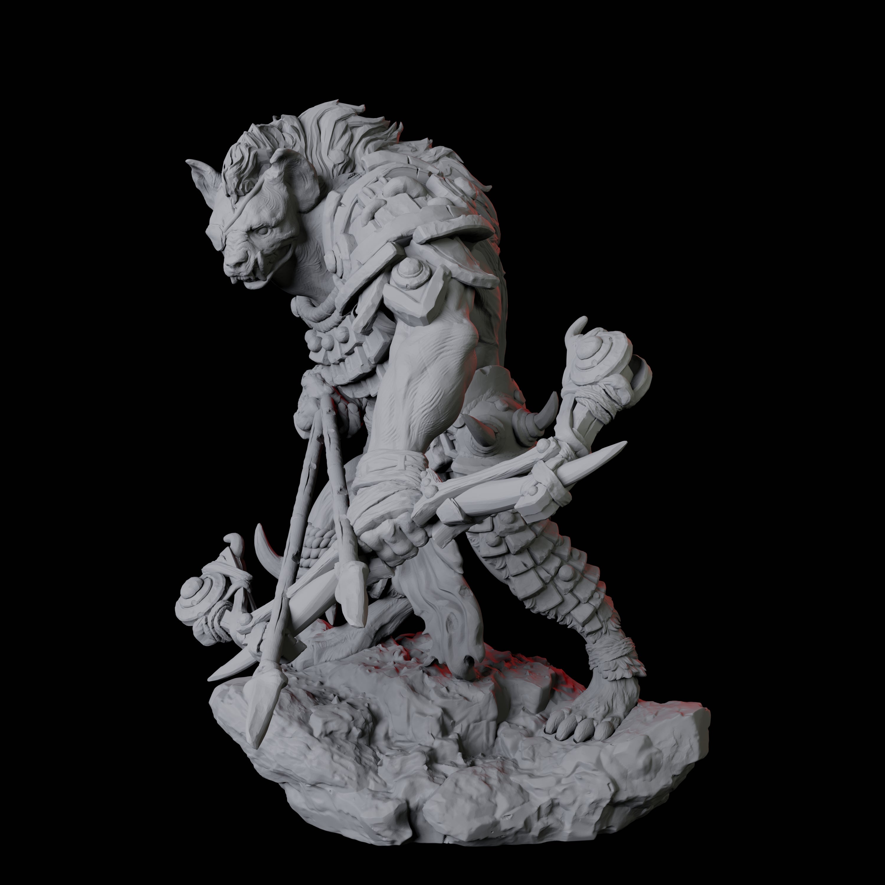 Gnoll Scout C Miniature for Dungeons and Dragons, Pathfinder or other TTRPGs