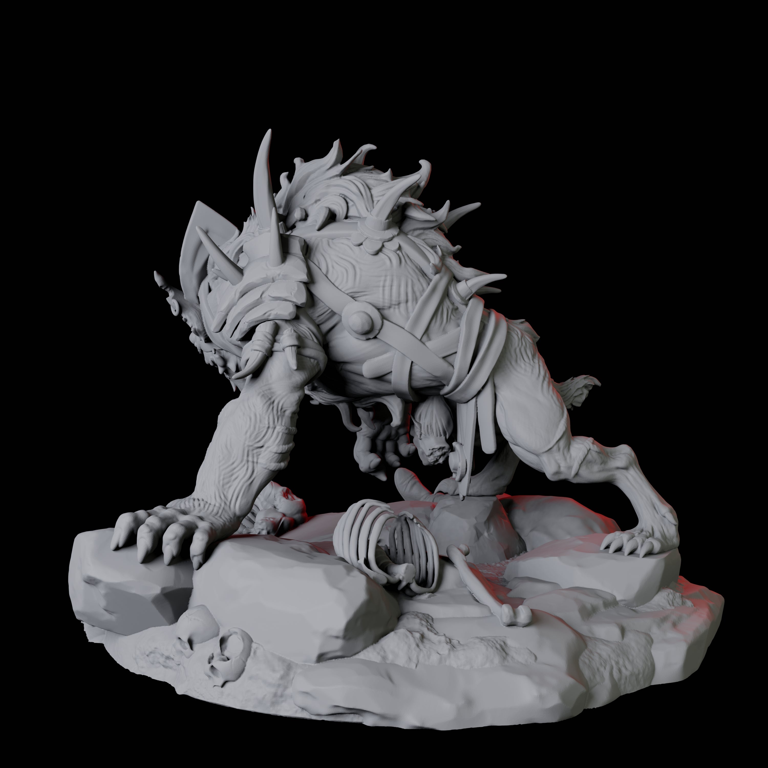 Gnoll Tracker A Miniature for Dungeons and Dragons, Pathfinder or other TTRPGs