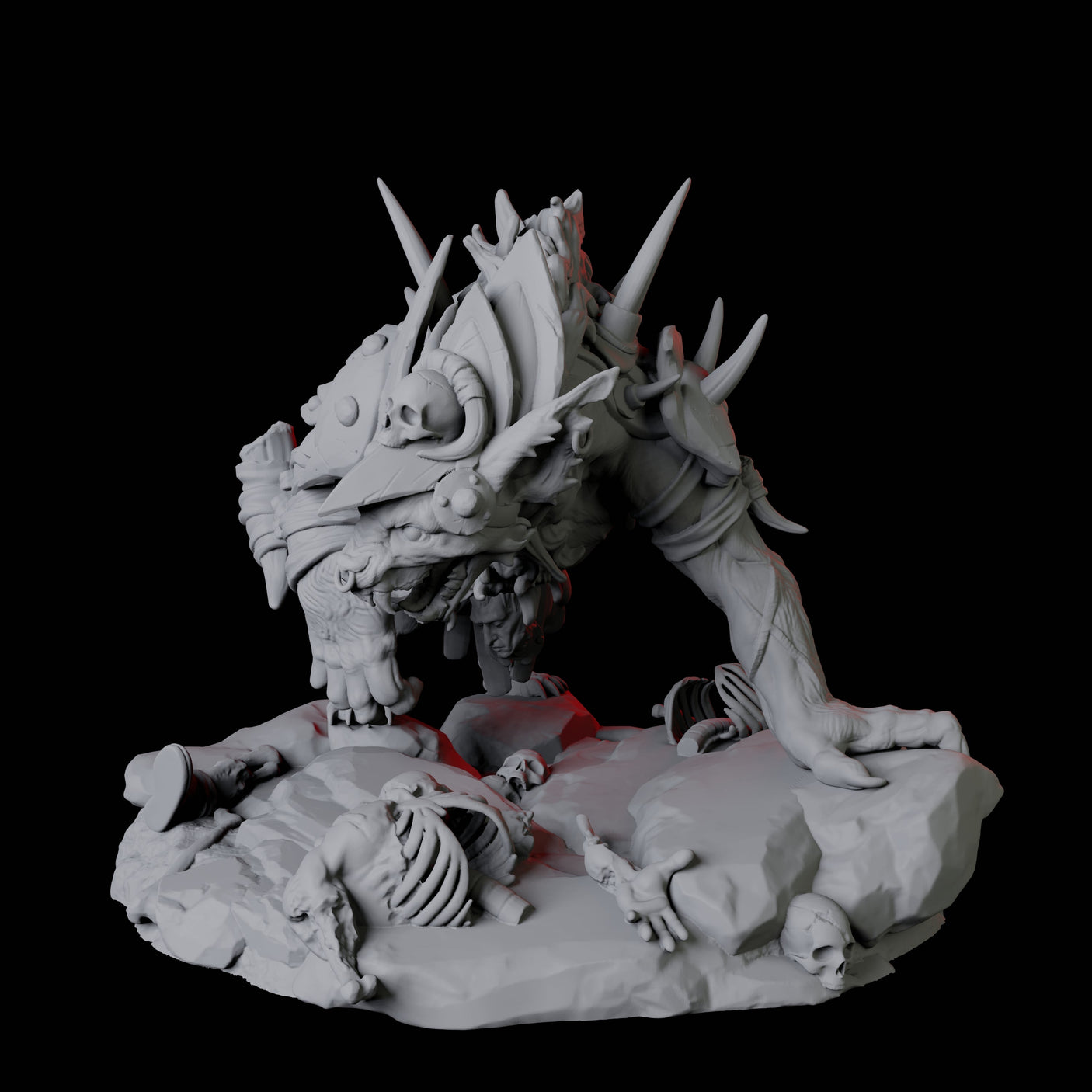 Gnoll Tracker A Miniature for Dungeons and Dragons, Pathfinder or other TTRPGs