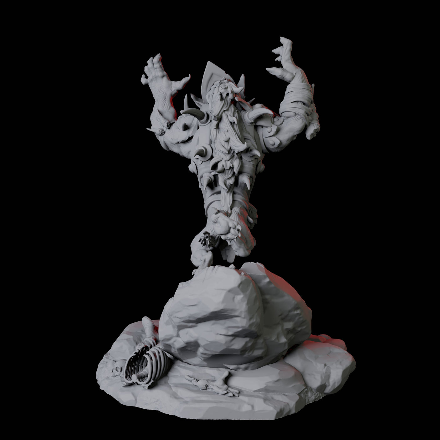 Gnoll Tracker B Miniature for Dungeons and Dragons, Pathfinder or other TTRPGs