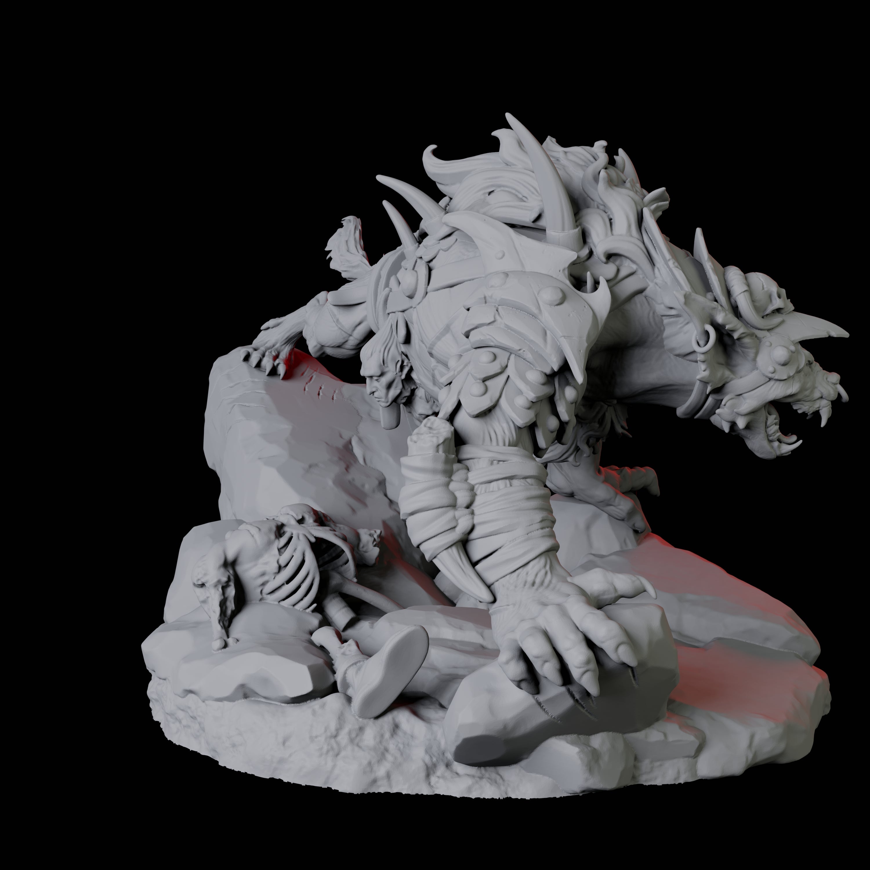 Gnoll Tracker C Miniature for Dungeons and Dragons, Pathfinder or other TTRPGs