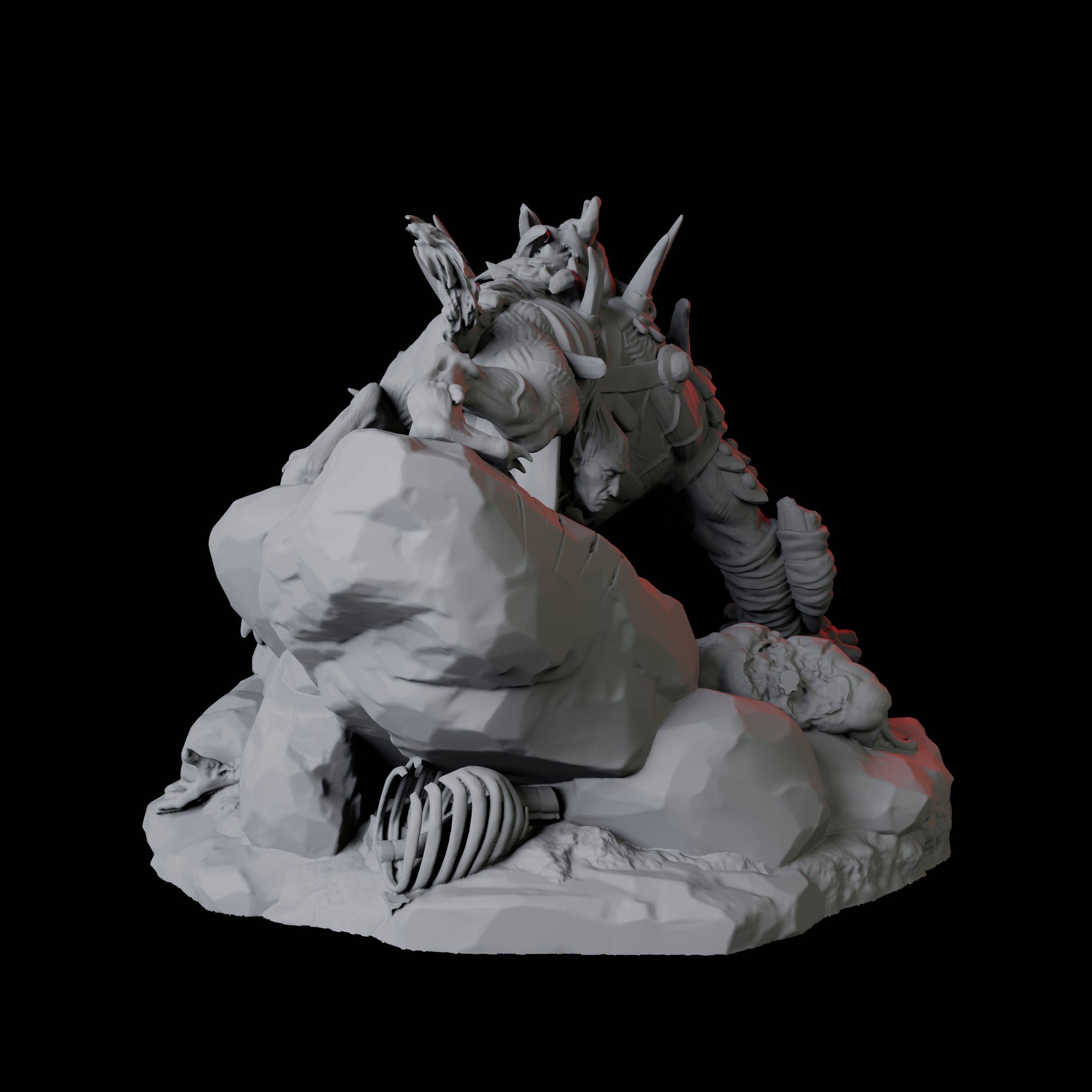 Gnoll Tracker C Miniature for Dungeons and Dragons, Pathfinder or other TTRPGs