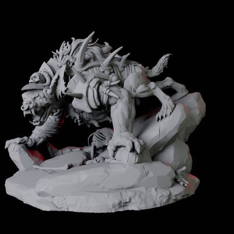 Gnoll Tracker C Miniature for Dungeons and Dragons, Pathfinder or other TTRPGs