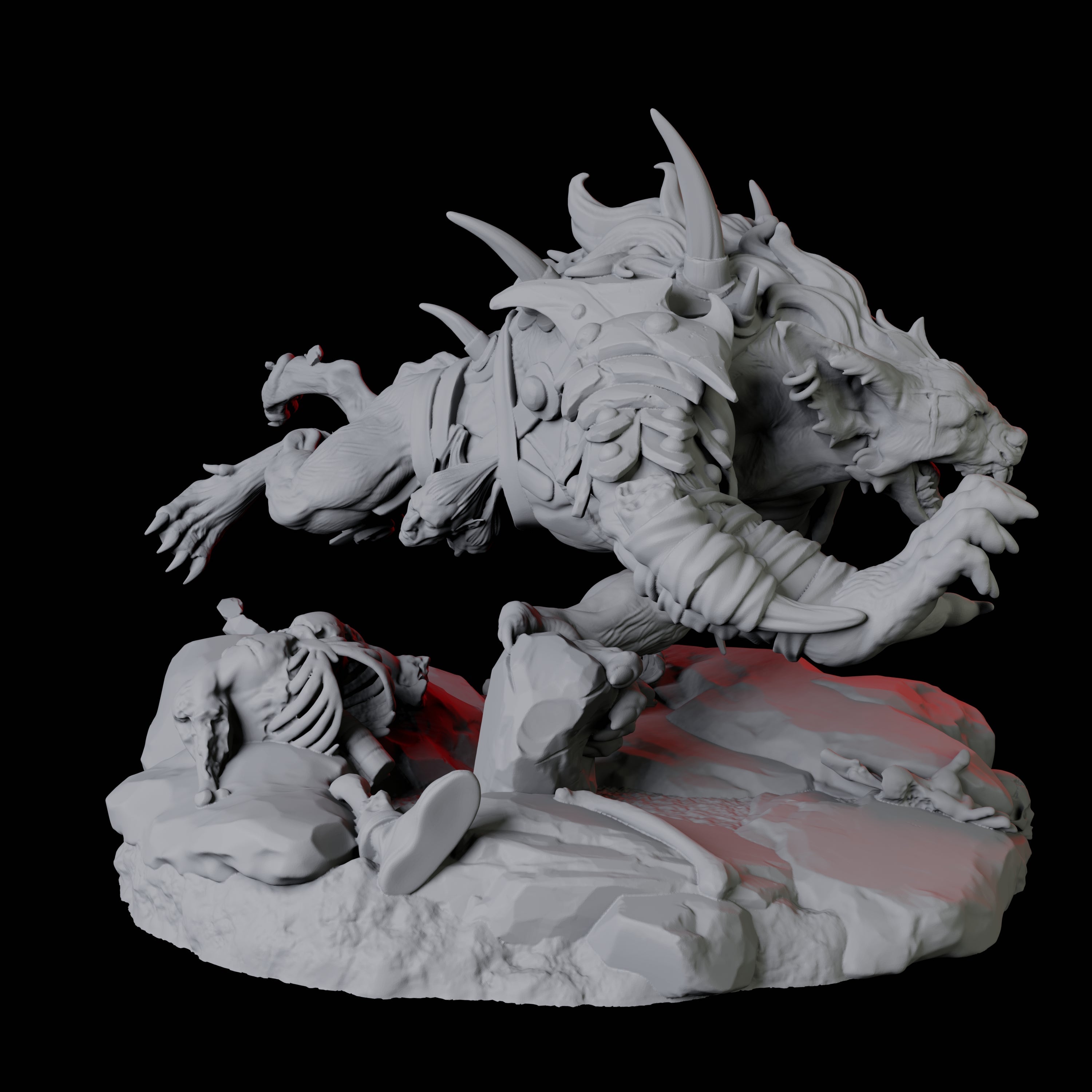 Gnoll Tracker D Miniature for Dungeons and Dragons, Pathfinder or other TTRPGs