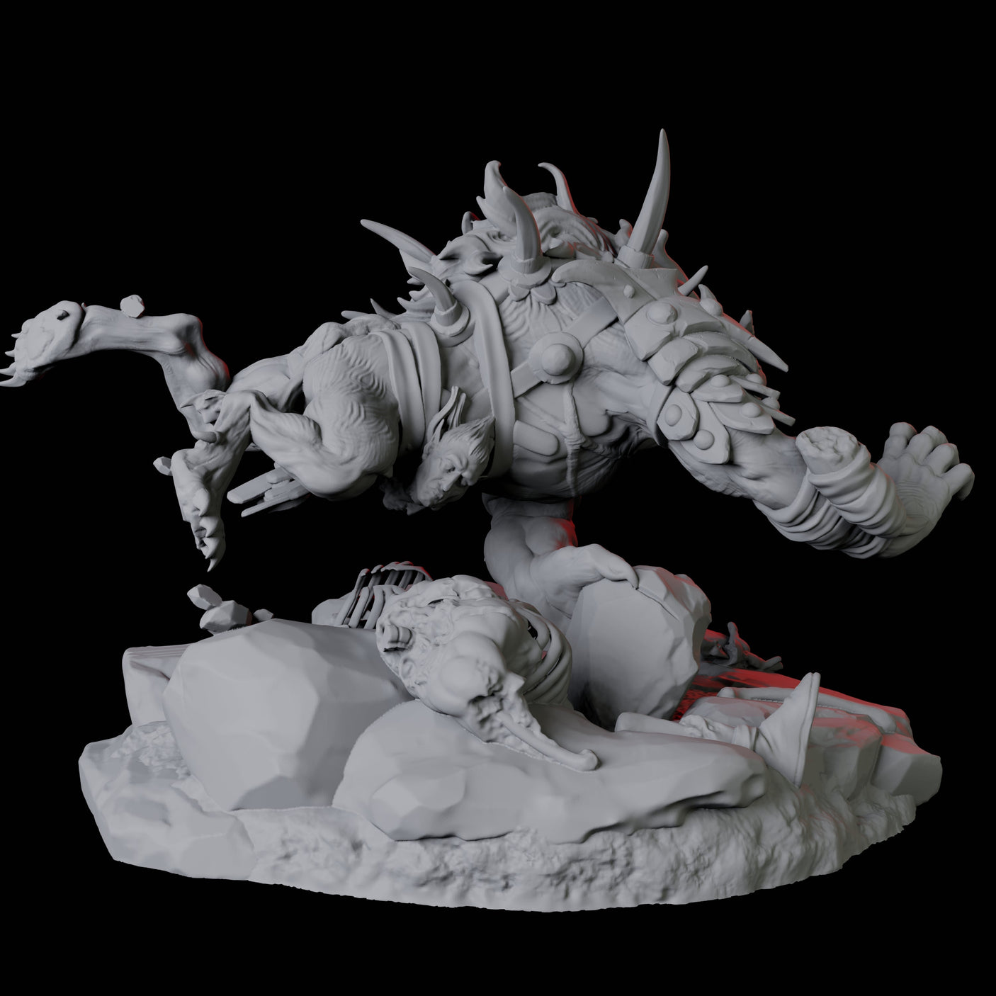 Gnoll Tracker D Miniature for Dungeons and Dragons, Pathfinder or other TTRPGs