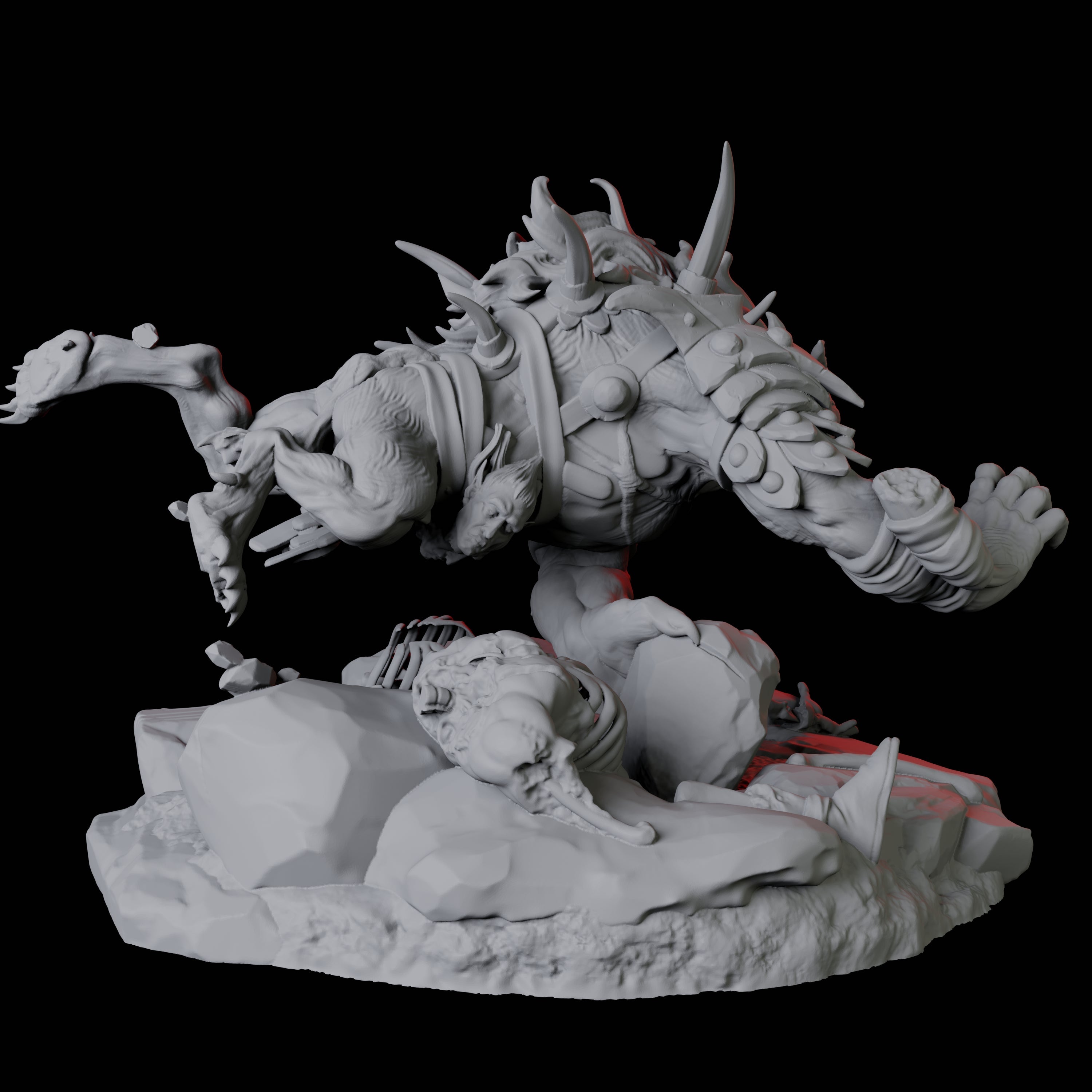 Gnoll Tracker D Miniature for Dungeons and Dragons, Pathfinder or other TTRPGs