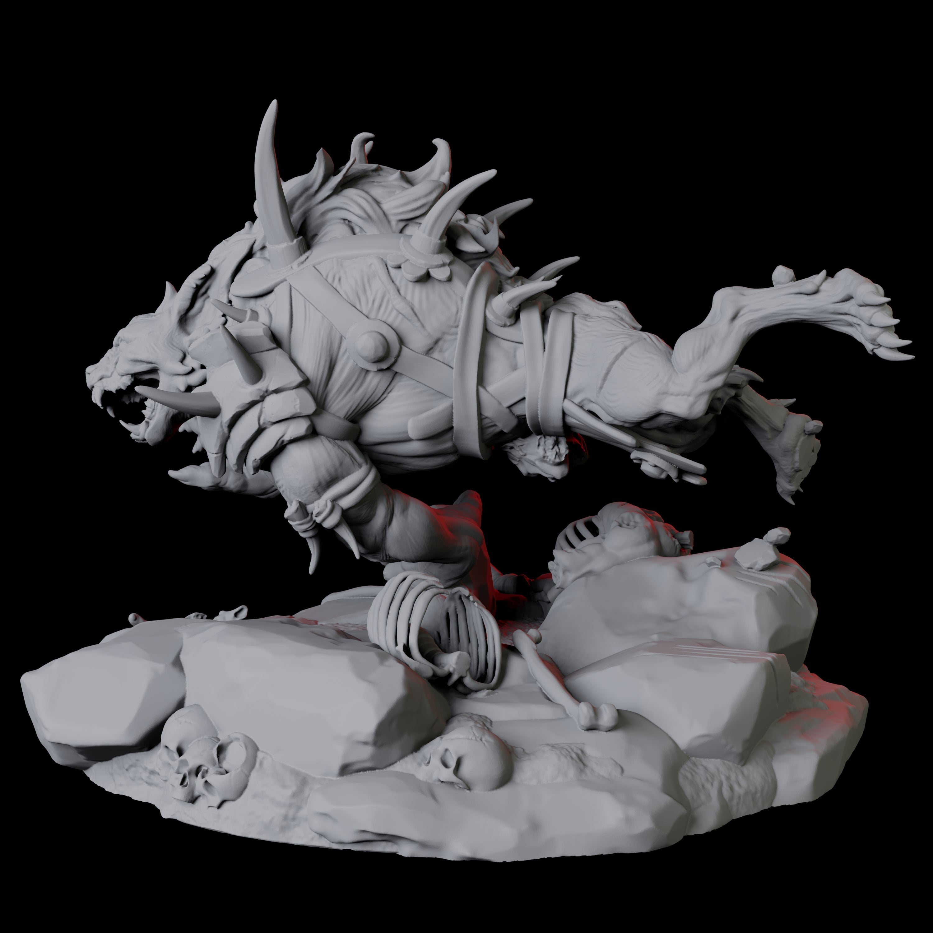 Gnoll Tracker D Miniature for Dungeons and Dragons, Pathfinder or other TTRPGs