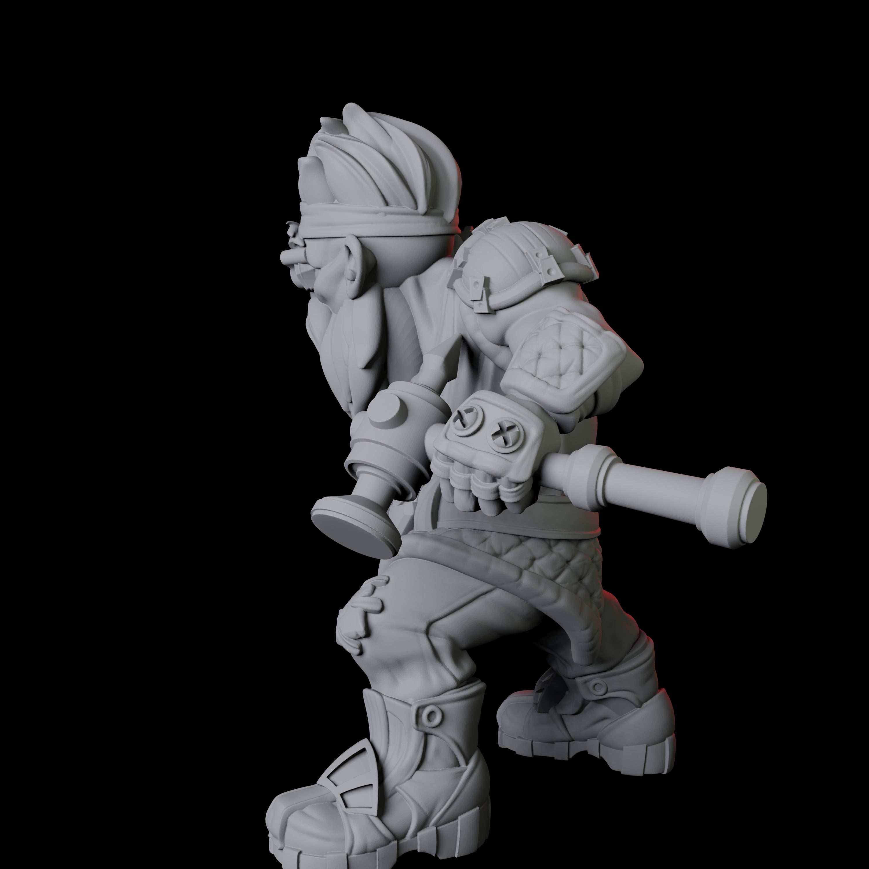 Gnome Artificer B Miniature for Dungeons and Dragons, Pathfinder or other TTRPGs