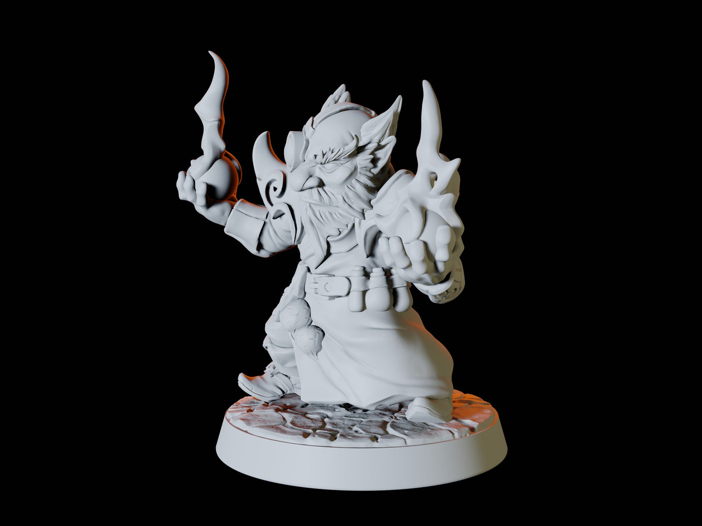 Gnome Artificer Miniature for Dungeons and Dragons, Pathfinder or other TTRPGs