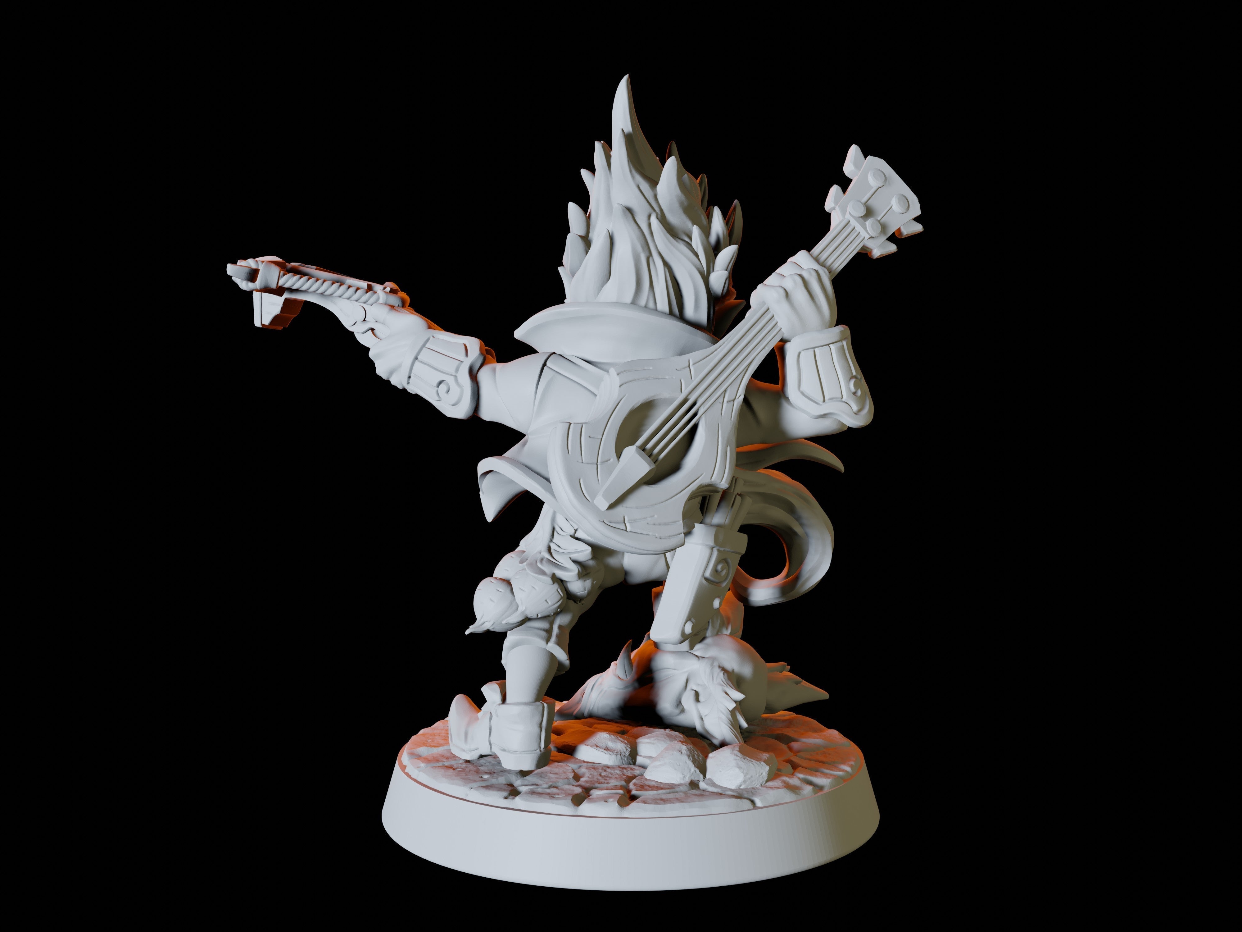 Gnome Bard Miniature for Dungeons and Dragons - Myth Forged