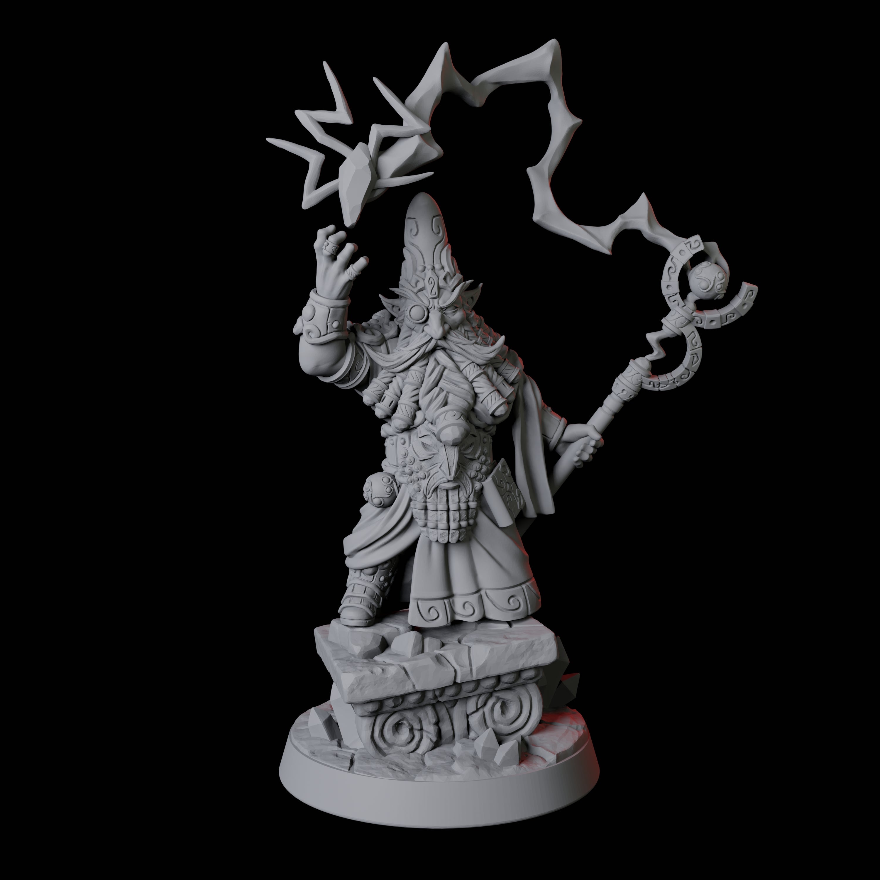 Gnome King Miniature for Dungeons and Dragons, Pathfinder or other TTRPGs